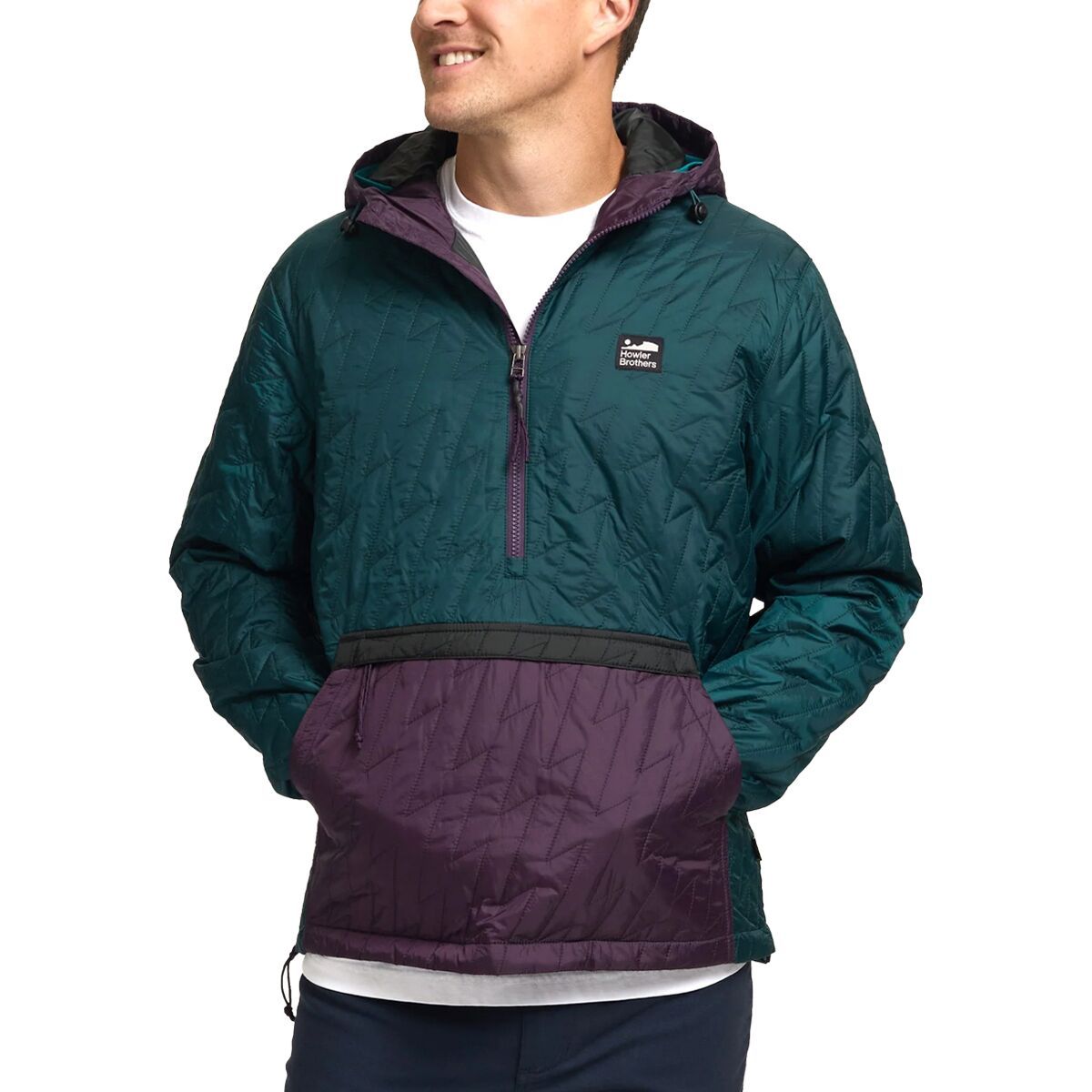 Howler Brothers Voltage Quilted Pullover Jacket - Men's Violet Night, M