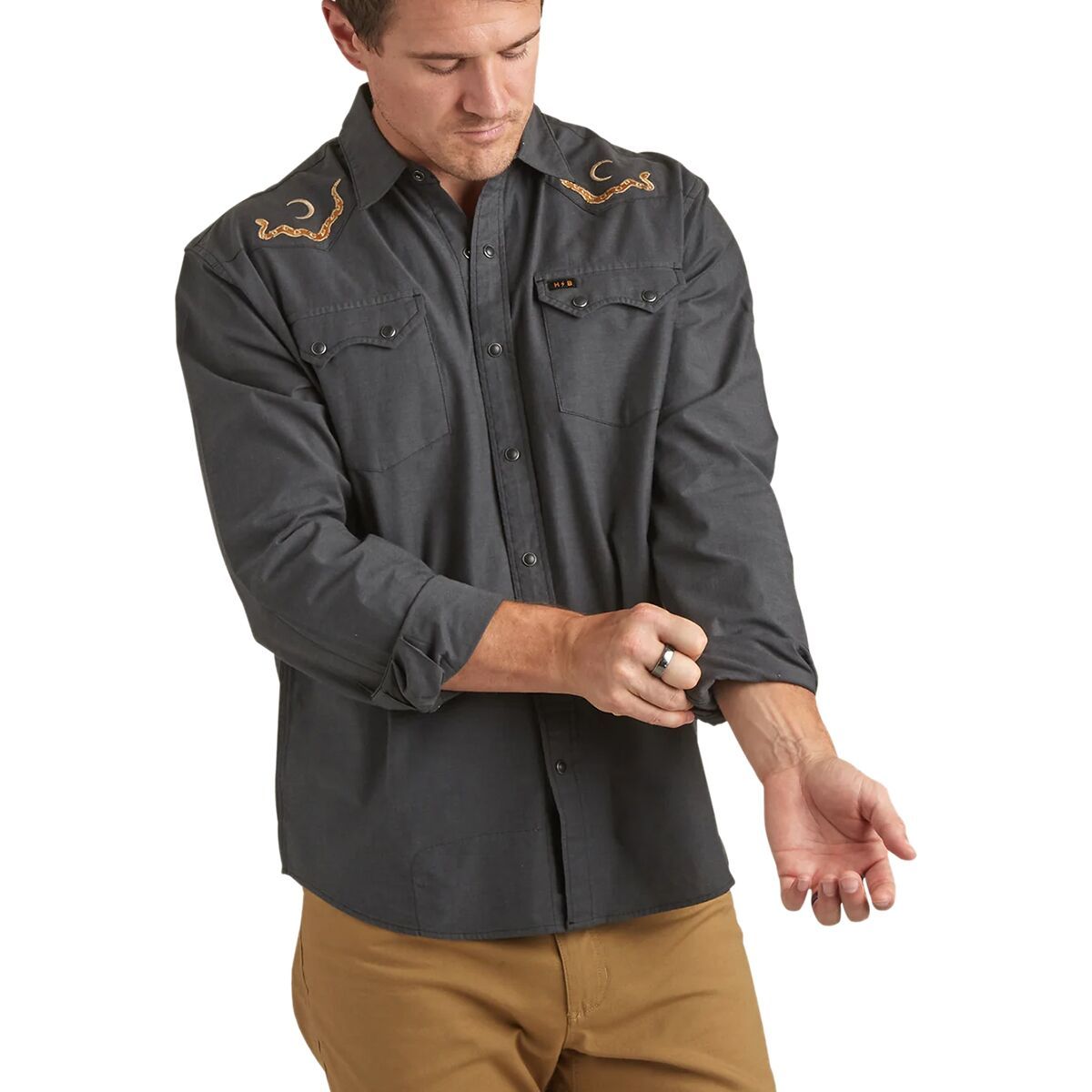 Howler Brothers Crosscut Deluxe Long-Sleeve Shirt - Men's Waxing Culebra, M