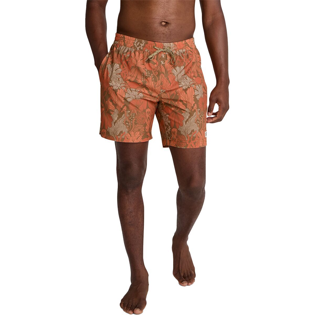 Image of Howler Brothers Deep Set Boardshort - Men's Reef Madness/Tangerine, M