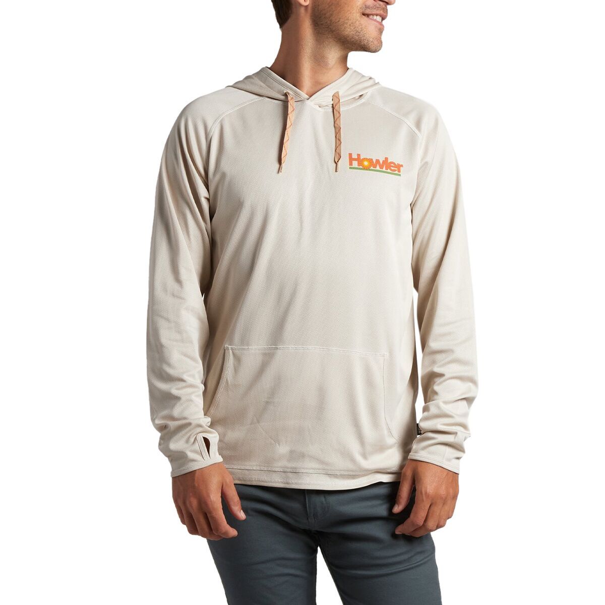 Howler Brothers Loggerhead Sun Protection Hoodie - Men's Howler Plantain/Sand, XS