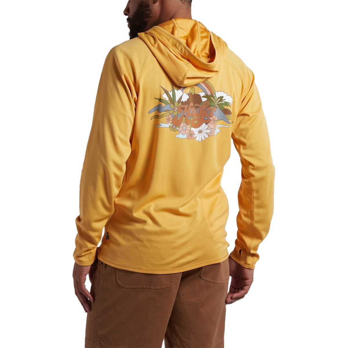 Howler Brothers Loggerhead Sun Protection Hoodie - Men's Irie Paradise/Banana, S