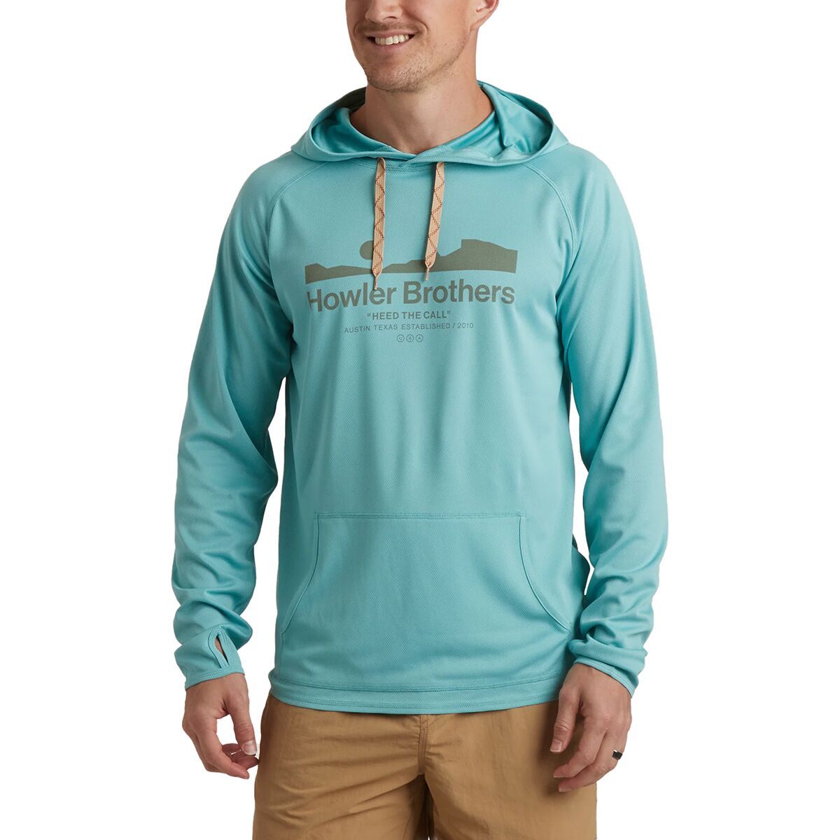 Howler Brothers Loggerhead Sun Protection Hoodie - Men's Nile Blue, L