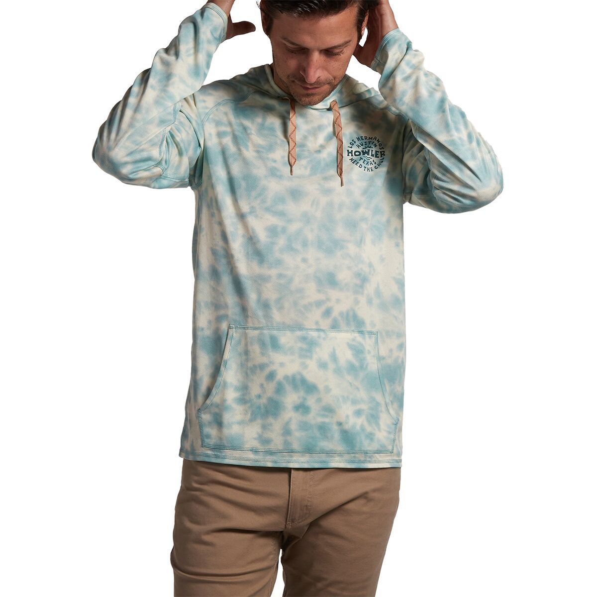 Howler Brothers Loggerhead Sun Protection Hoodie - Men's Sky Dye/Seaspray, XXL