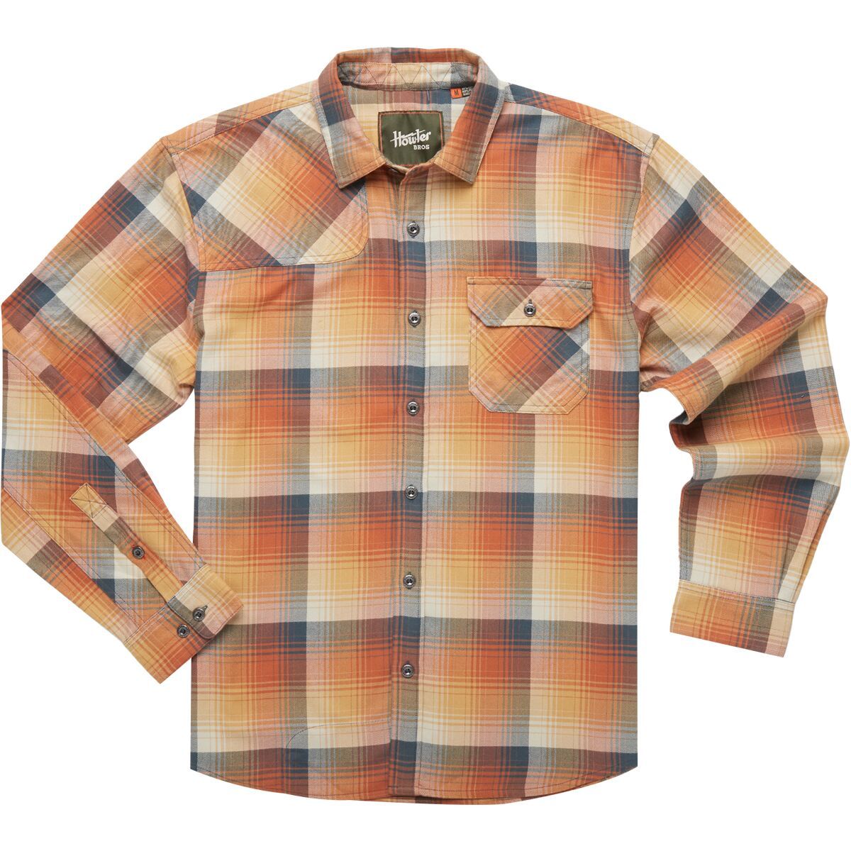 Howler Brothers Harkers Flannel Shirt - Men's Cavern Plaid/Refracting Sun, L