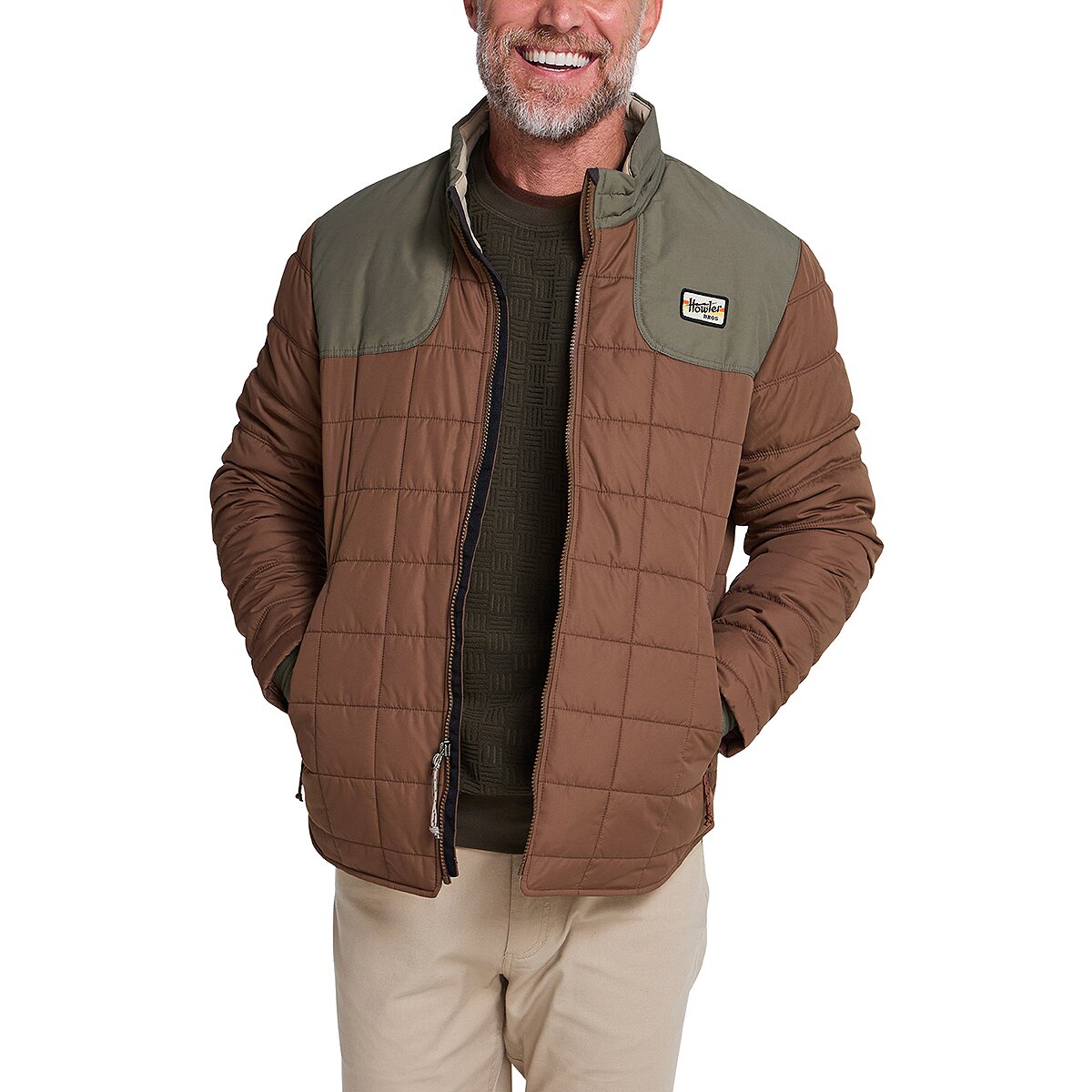 Image of Howler Brothers Merlin Jacket - Men's Cafe / Faded Olive, XXL