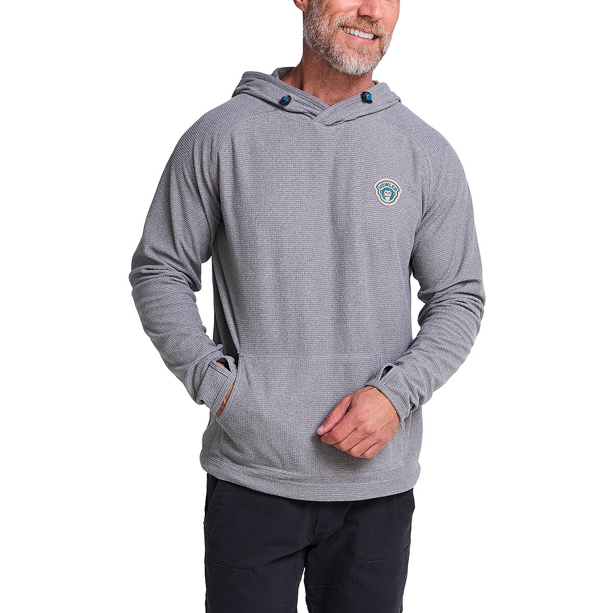 Image of Howler Brothers Palo Duro Fleece Hoodie - Men's Deep Grey Heather2, XL