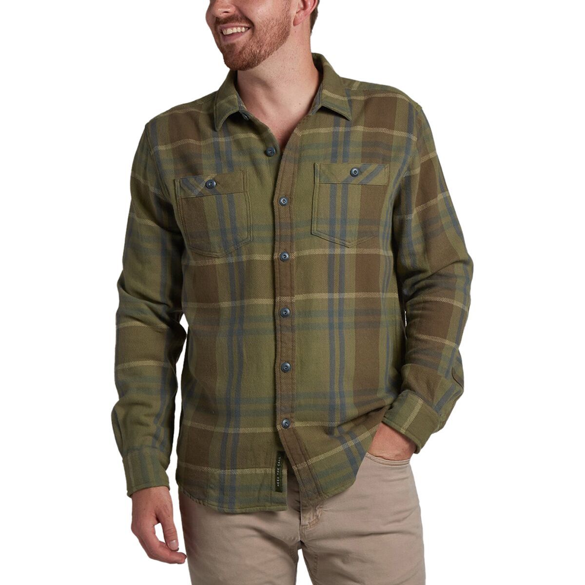 Howler Brothers Rodanthe Flannel Shirt - Men's Pablo Plaid/Thistle Green, XL