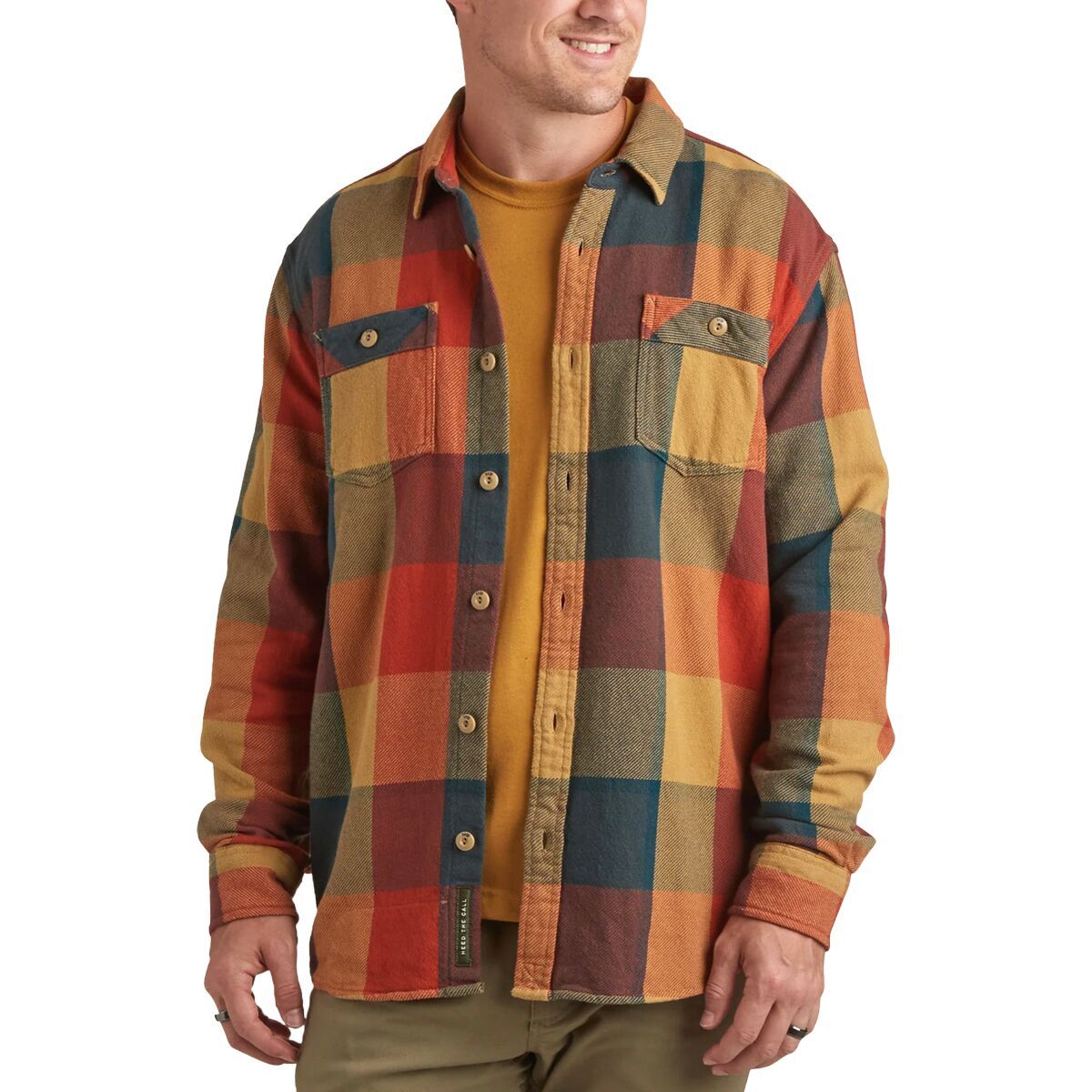 Howler Brothers Rodanthe Flannel Shirt - Men's Riddell Plaid/Northwoods, XXL