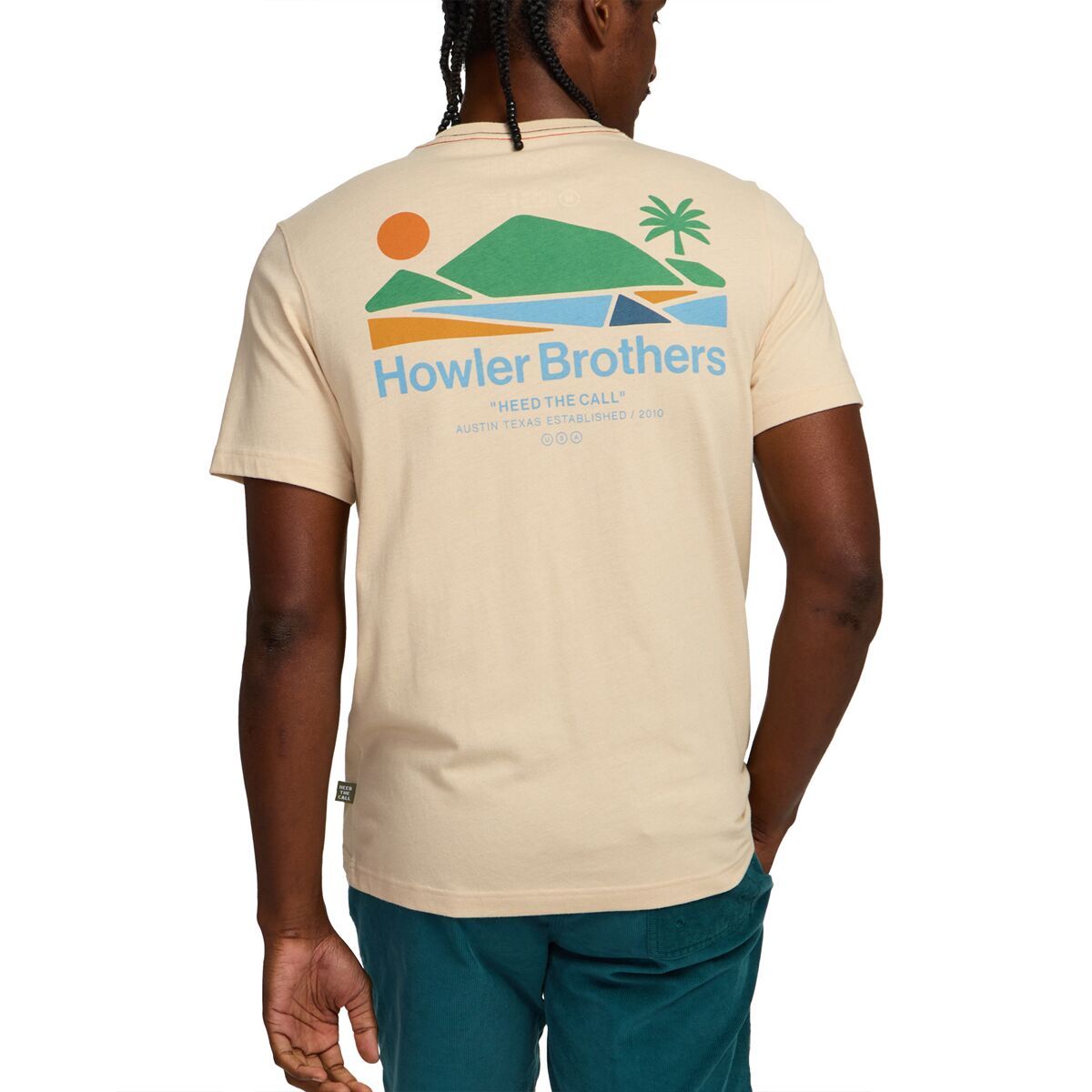 Image of Howler Brothers Select T-Shirt - Men's Bahia de Howler/Sand Heather, S