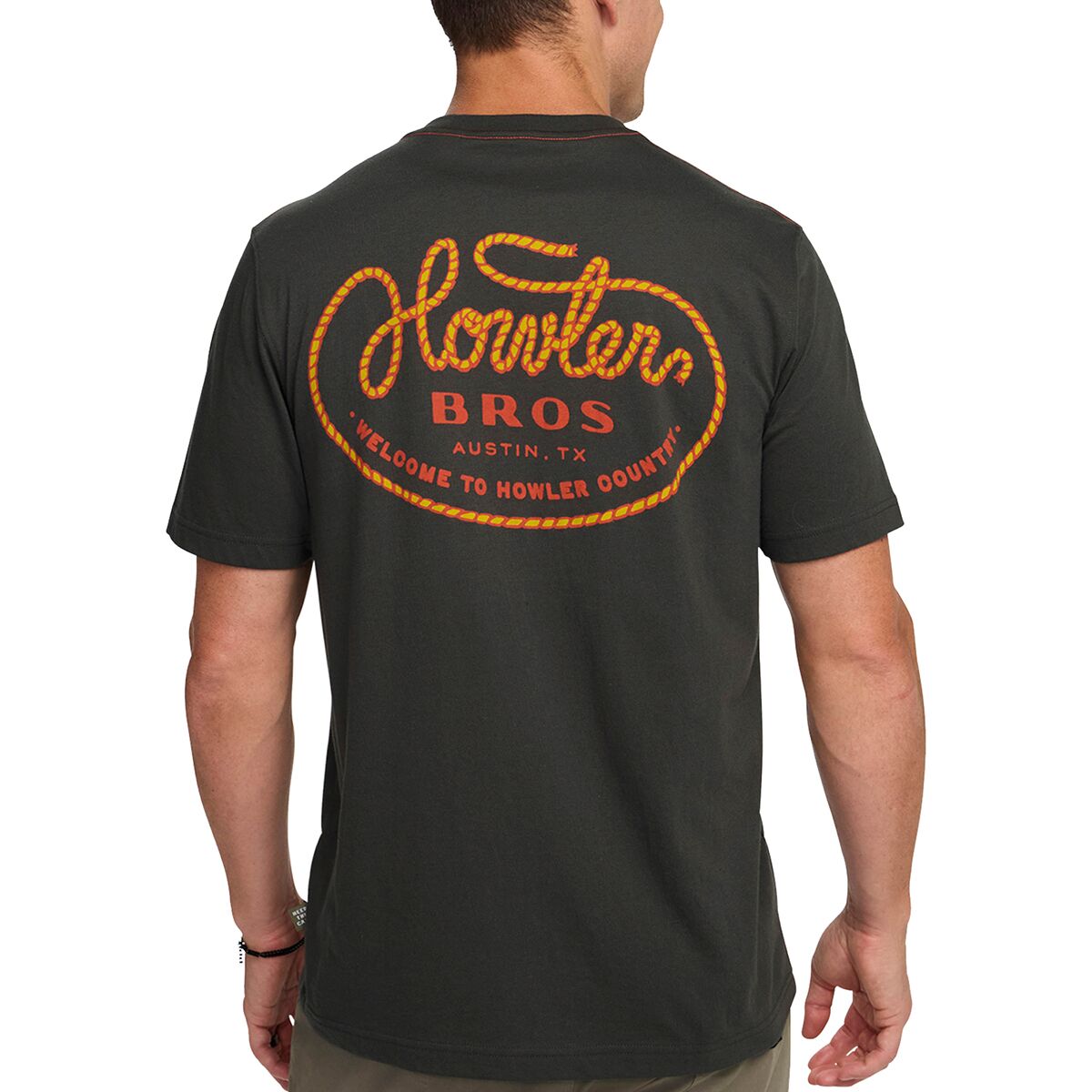 Image of Howler Brothers Select T-Shirt - Men's Howler Lasso-Antique Black, L