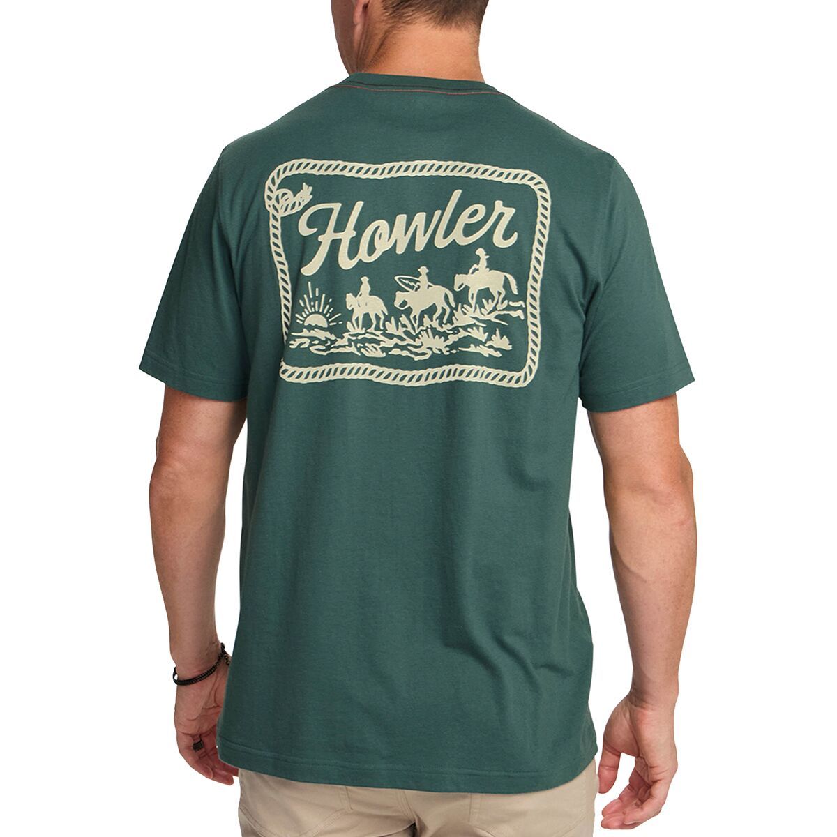 Image of Howler Brothers Select T-Shirt - Men's Howler Posse-Fern Green, S