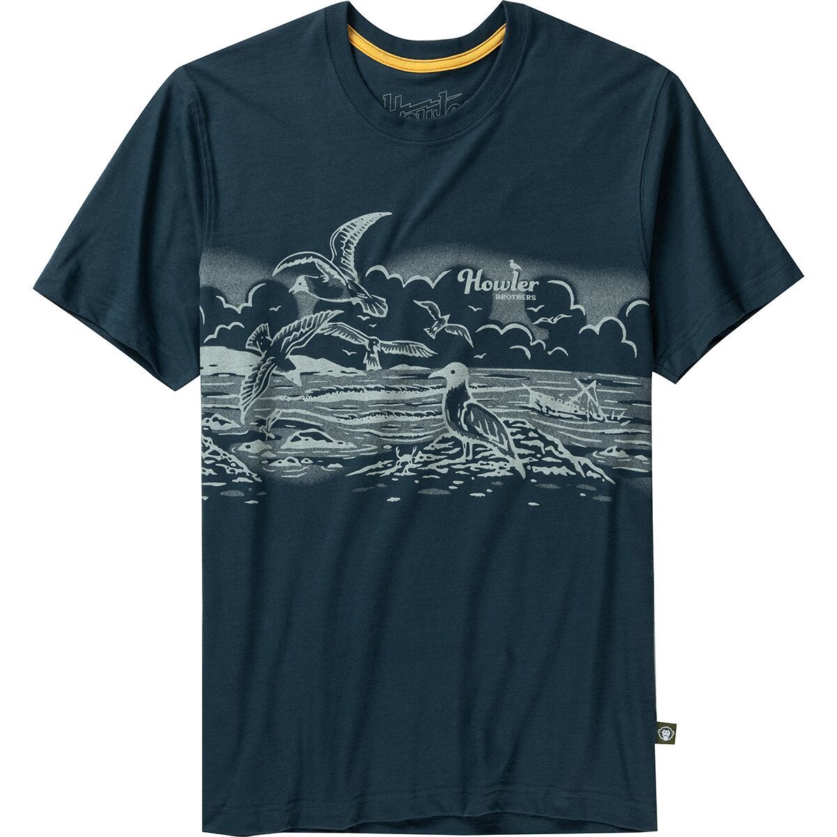 Howler Brothers Select T-Shirt - Men's Seagulls/Key Largo, XL