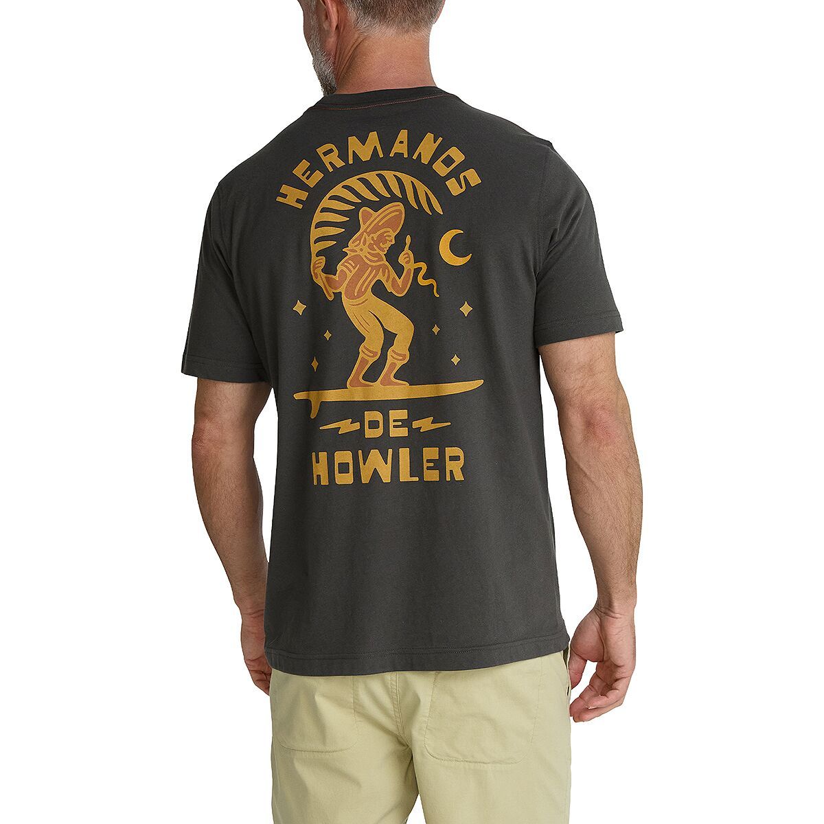 Image of Howler Brothers Select T-Shirt - Men's Serpiente Offerings : Antique Black, XL