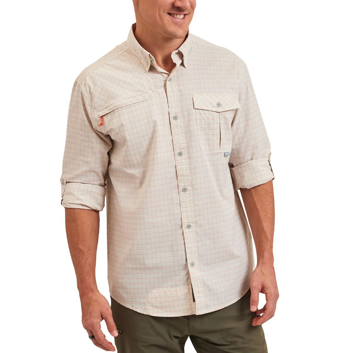 Howler Brothers Matagorda Shirt - Men's Composition Plaid/Off White, S