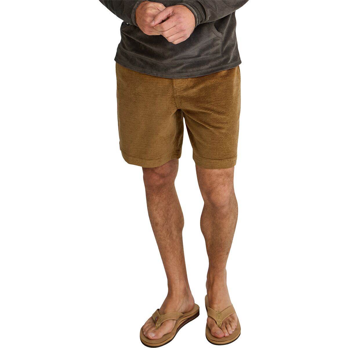 Image of Howler Brothers Pressure Drop Cord Short - Men's Grid/British Khaki, 34