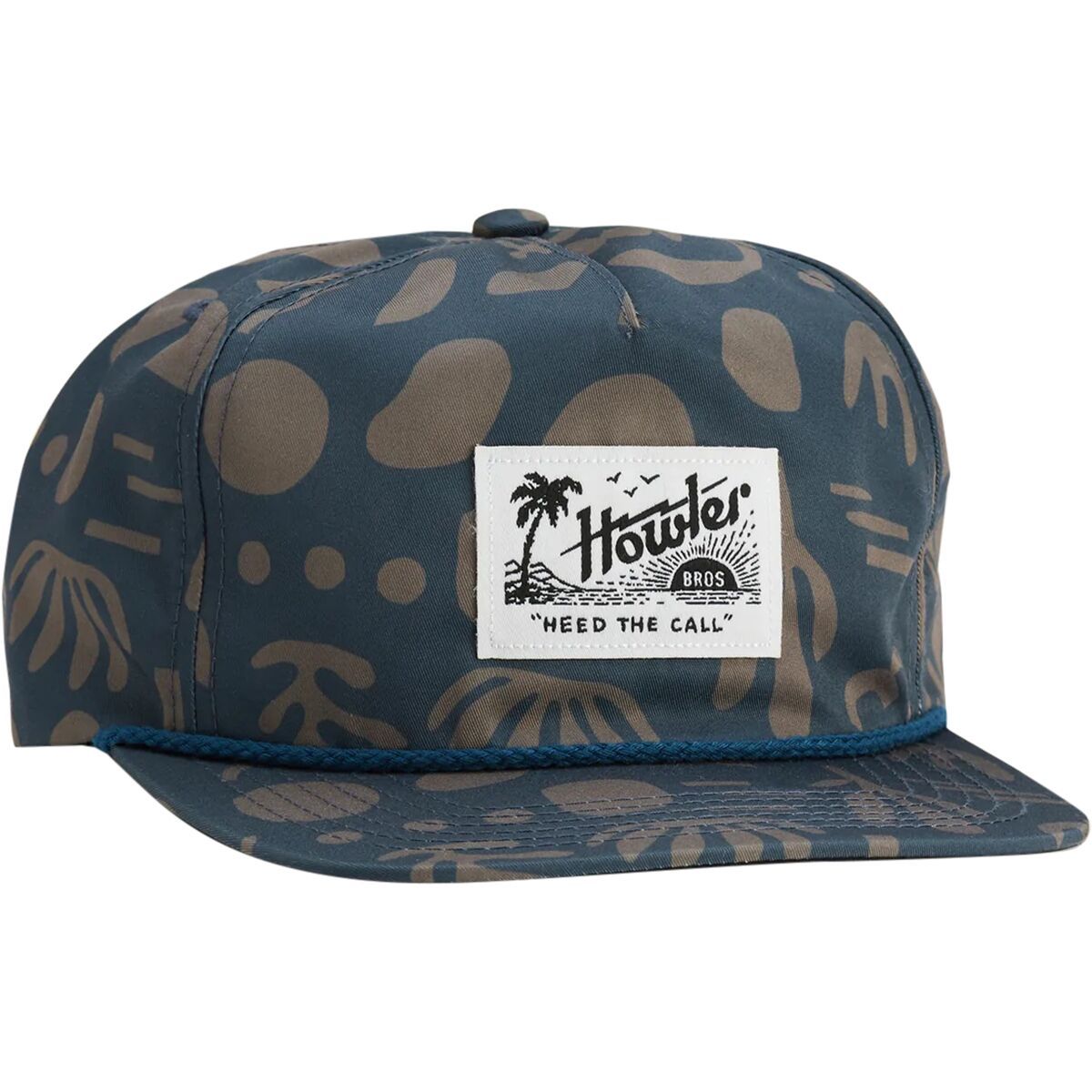 Howler Brothers Unstructured Snapback Hat Distant Forms: Dark Slate, One Size
