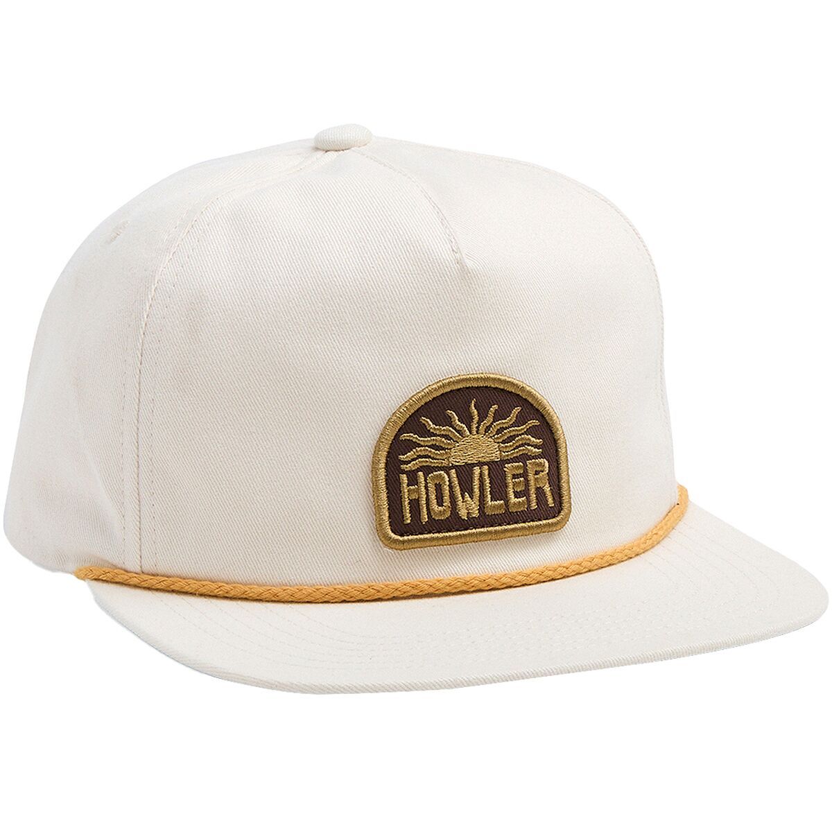 Image of Howler Brothers Unstructured Snapback Hat El Sol : White, One Size