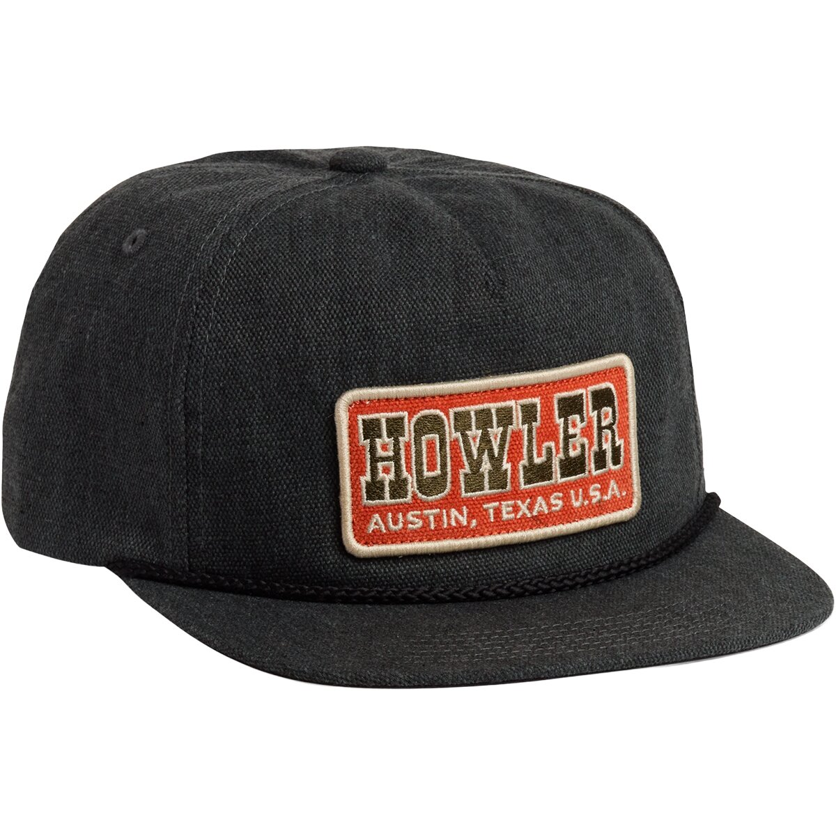 Image of Howler Brothers Unstructured Snapback Hat Howler Slab : Antique Black, One Size