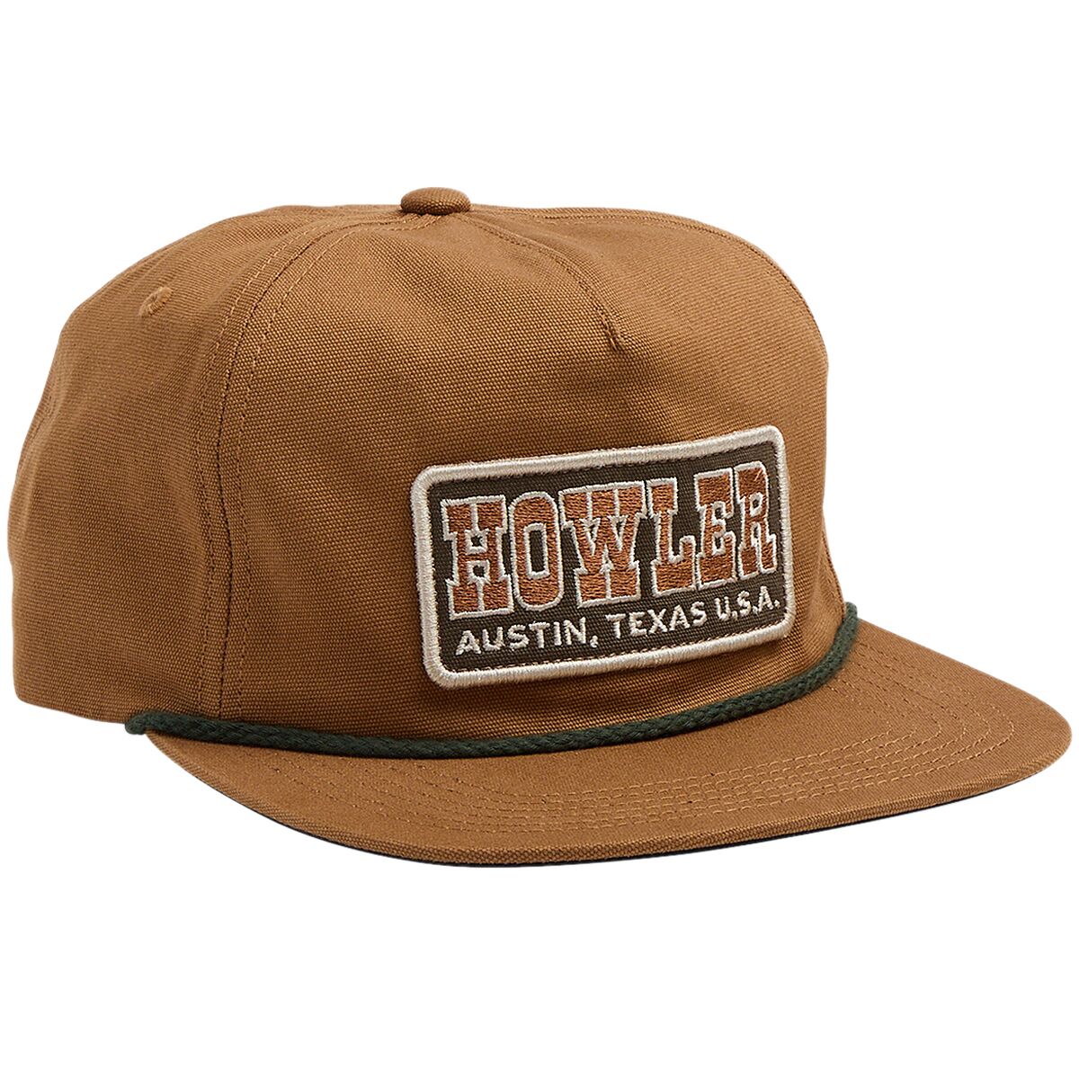 Image of Howler Brothers Unstructured Snapback Hat Howler Slab : Duck Brown, One Size