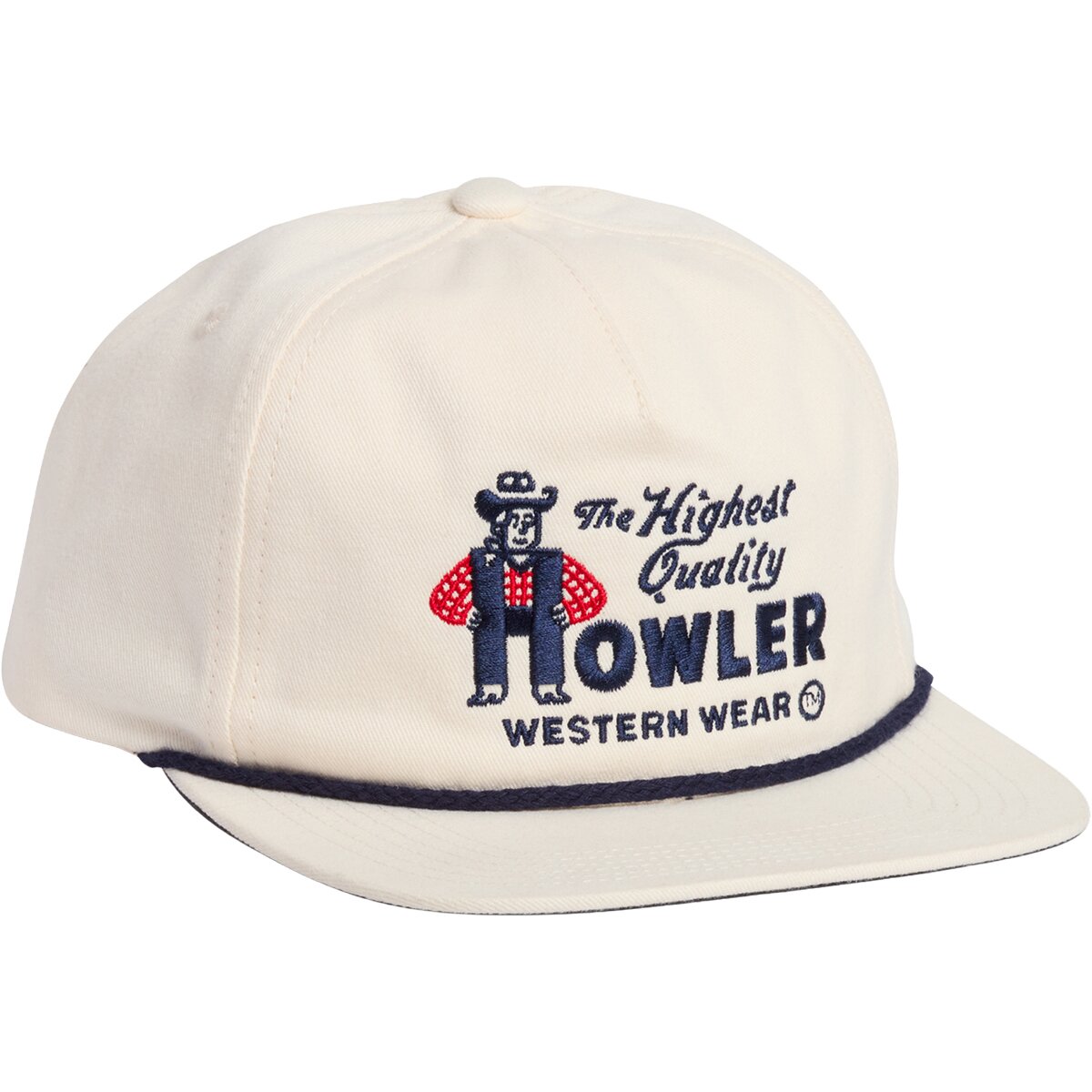 Image of Howler Brothers Unstructured Snapback Hat Howler Western Wear : Bone, One Size