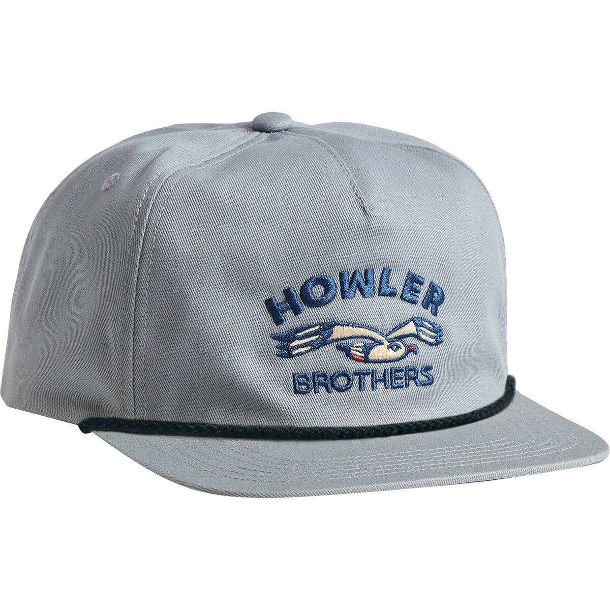 Image of Howler Brothers Unstructured Snapback Hat Lone Gull: Stone Blue, One Size