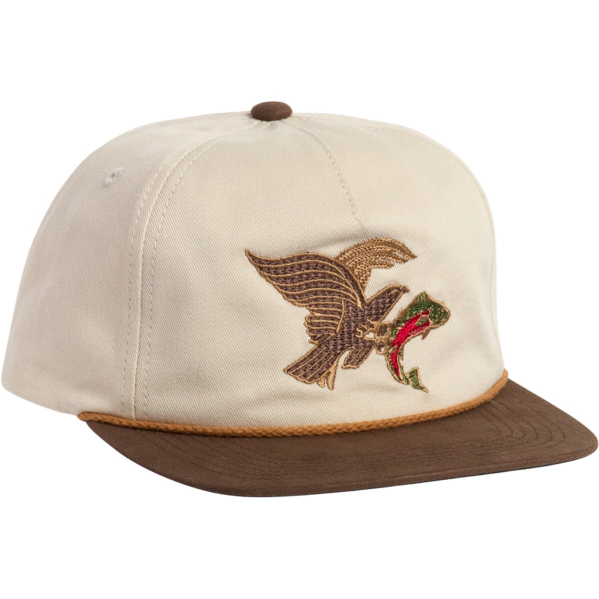 Image of Howler Brothers Unstructured Snapback Hat Osprey Prey : Stone/Brown, One Size