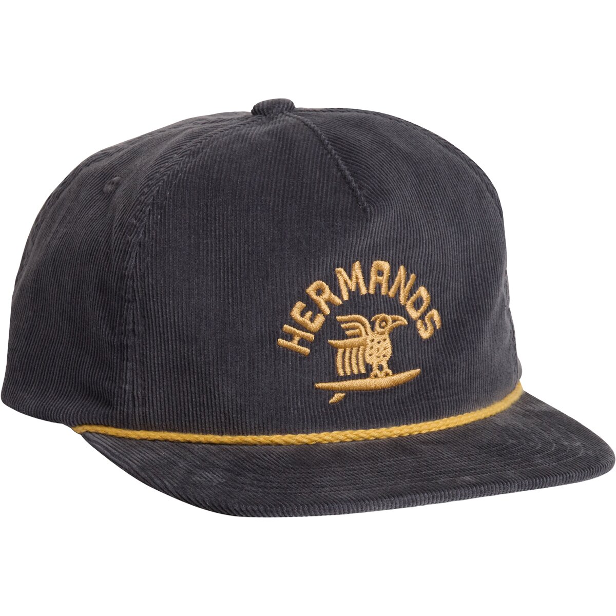 Image of Howler Brothers Unstructured Snapback Hat Surfbird : Charcoal Corduroy, One Size