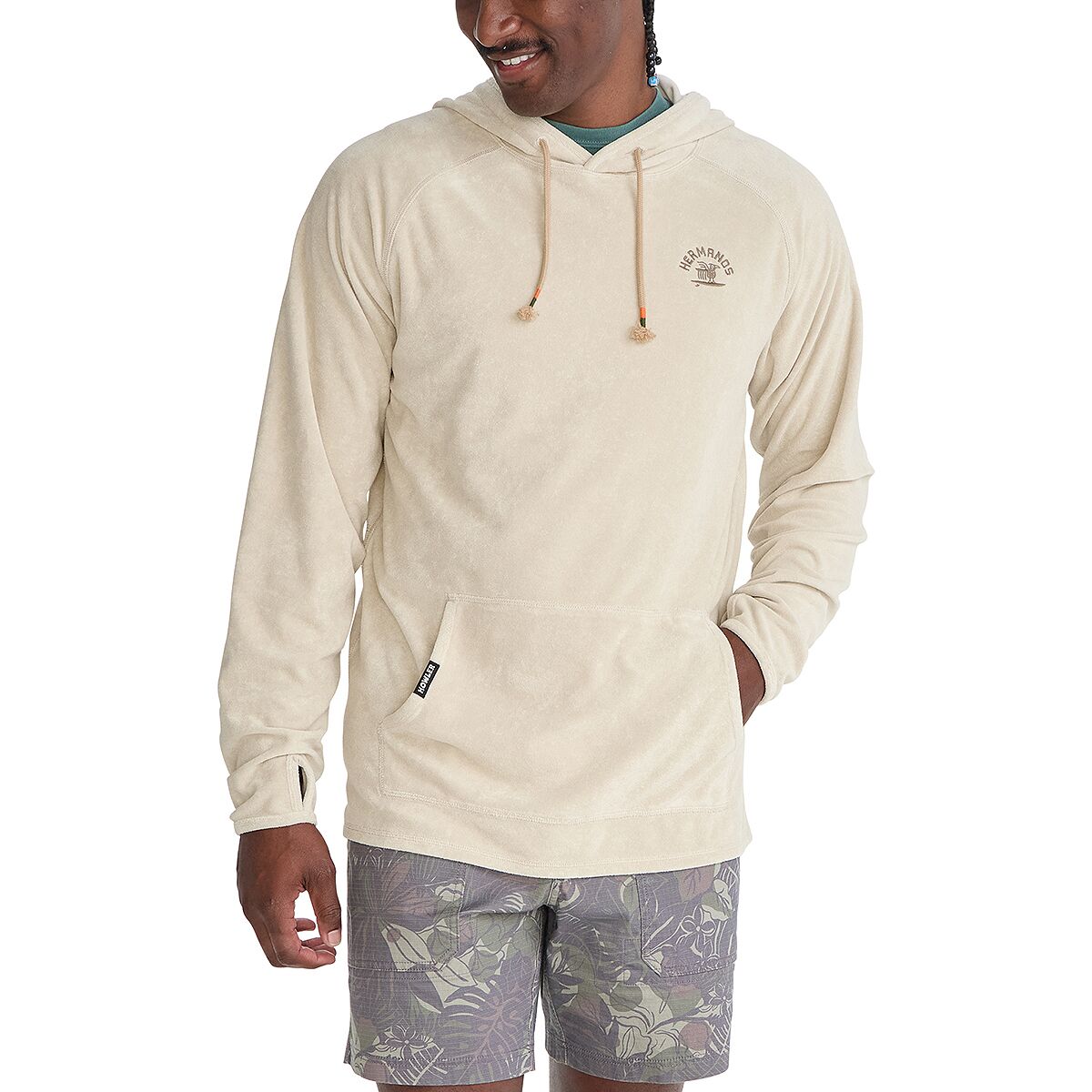 Image of Howler Brothers Terrycloth Hoodie - Men's Surfbird/Sand, M