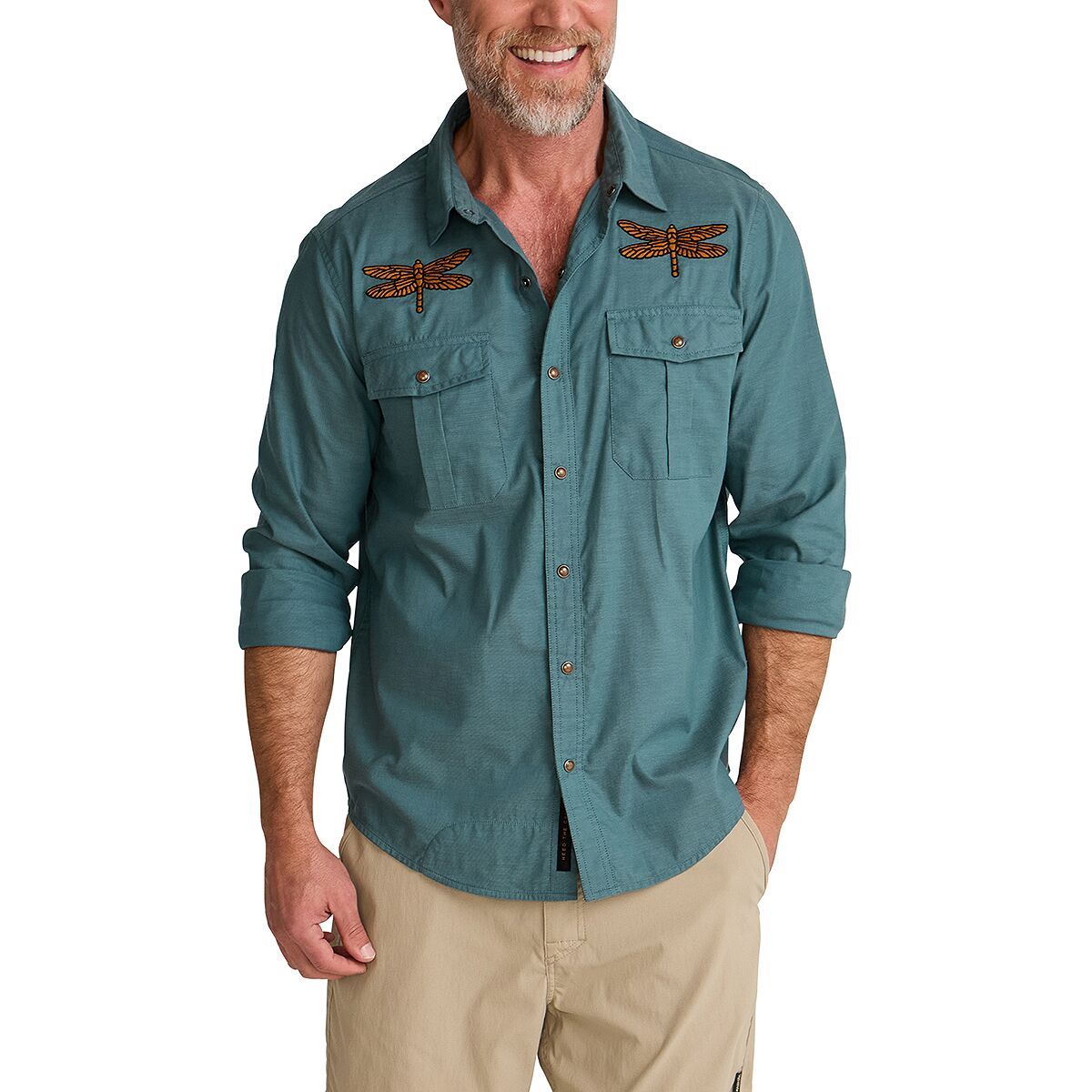 Image of Howler Brothers Gaucho Snapshirt - Men's Enter the Dragons, M