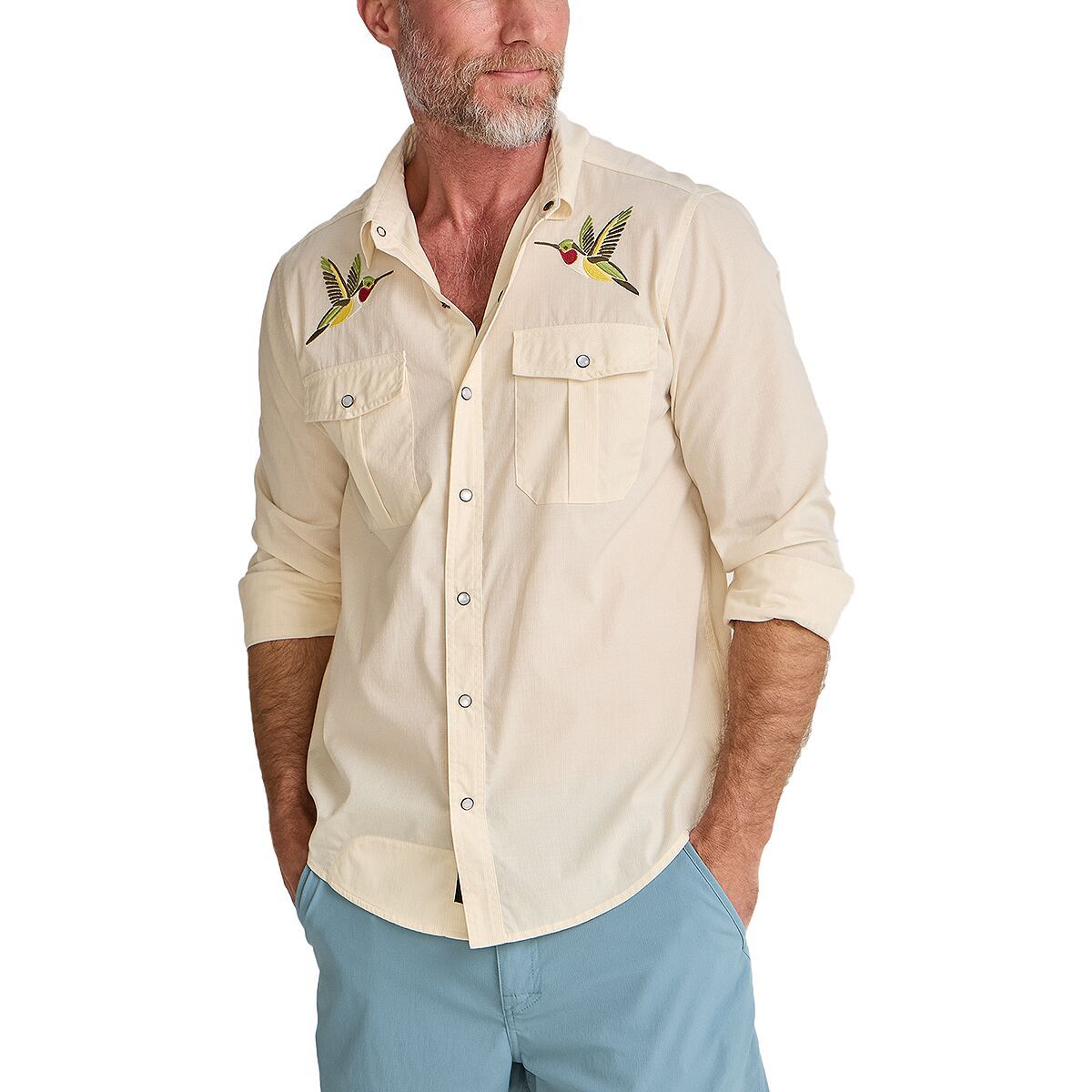 Image of Howler Brothers Gaucho Snapshirt - Men's Nectar Seekers, S