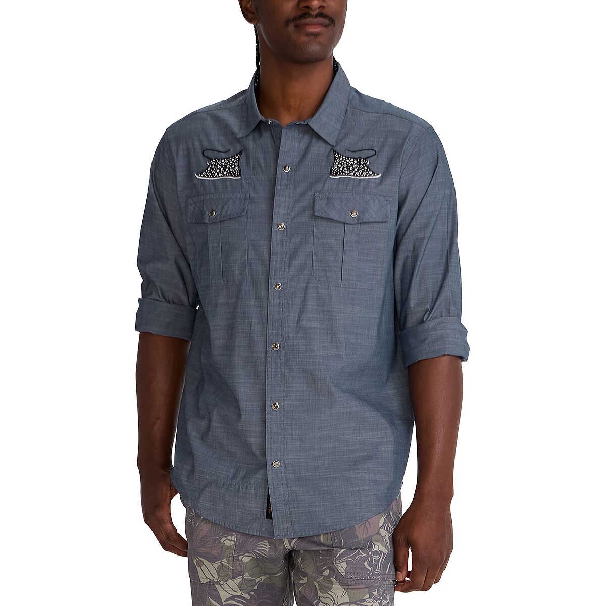 Image of Howler Brothers Gaucho Snapshirt - Men's Patrolling Rays, S