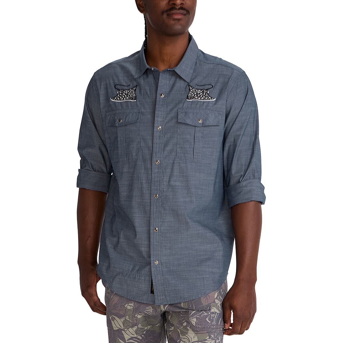 Image of Howler Brothers Gaucho Snapshirt - Men's Patrolling Rays, L