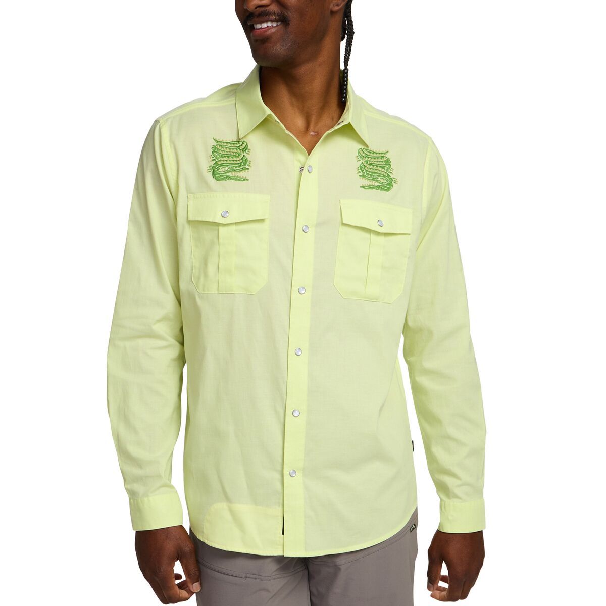 Howler Brothers Gaucho Snapshirt - Men's Slithering Gators, S