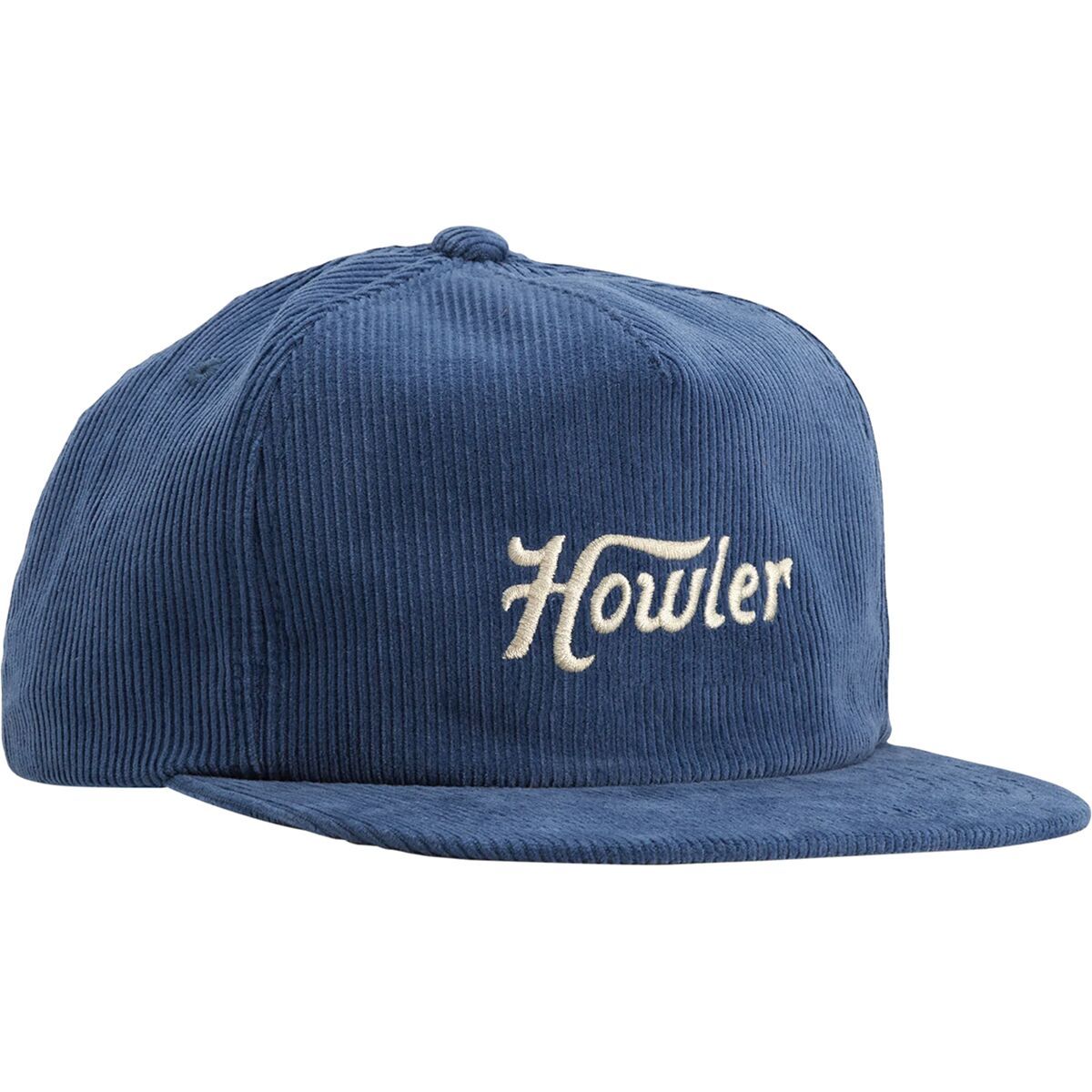 Howler Brothers Script Unstructured Snapback Hat Blue Mirage Corduroy, One Size