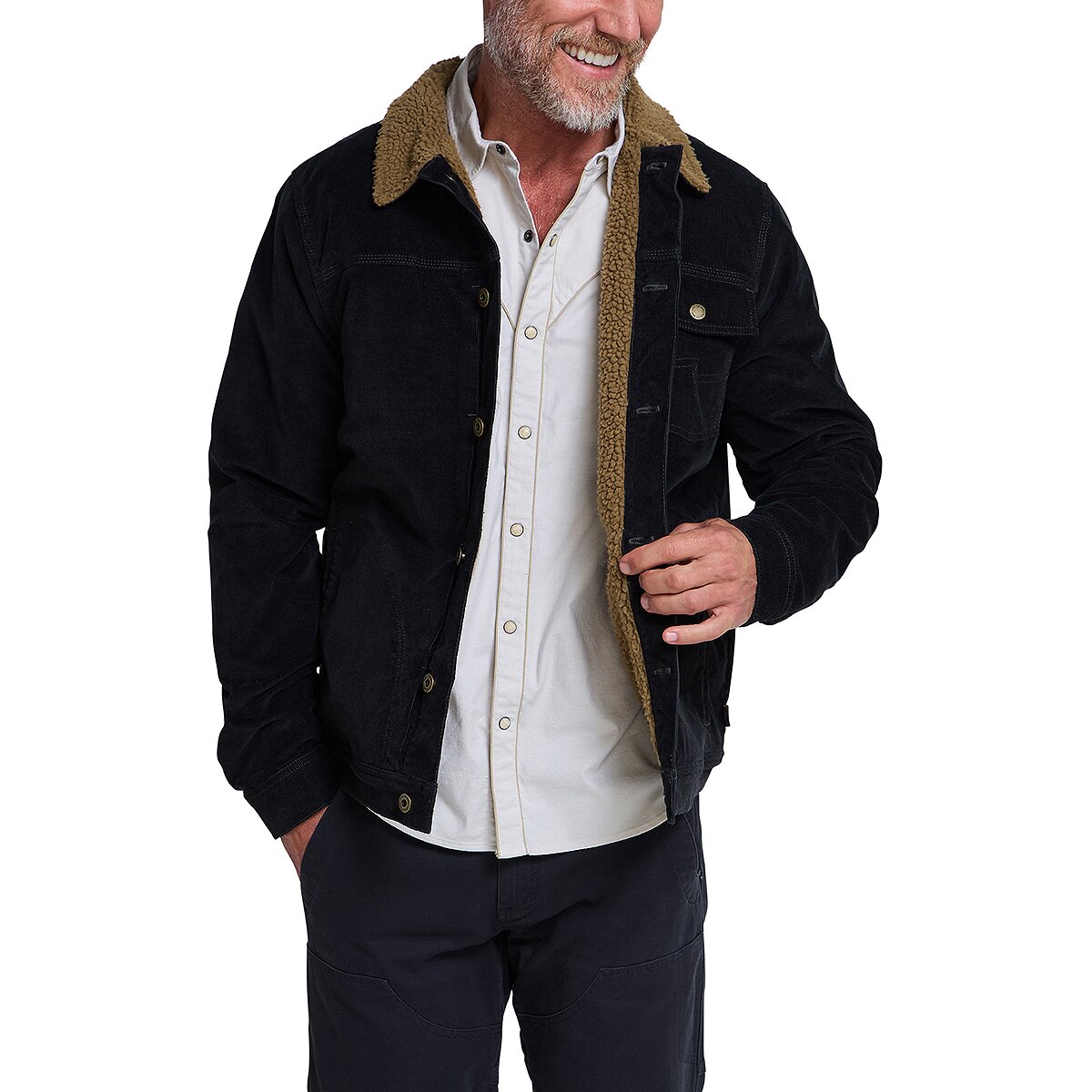 Image of Howler Brothers Fuzzy Depot Jacket - Men's Carbonite, XXL