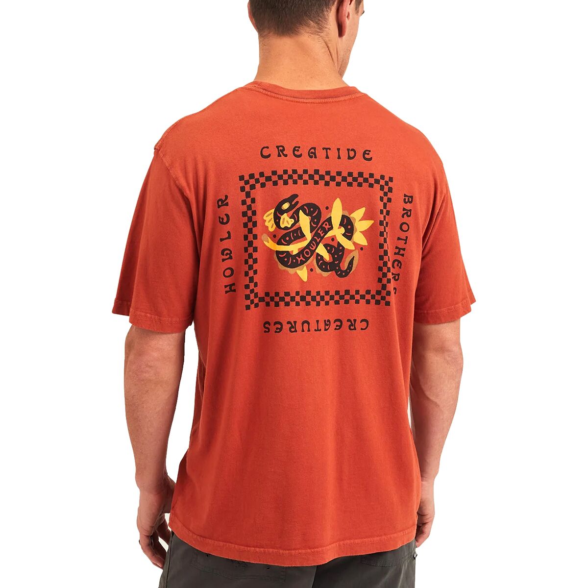 Howler Brothers Howler Brothers Cotton Pocket T-Shirt - Men's Creative Creatures Eel/Terracotta, S