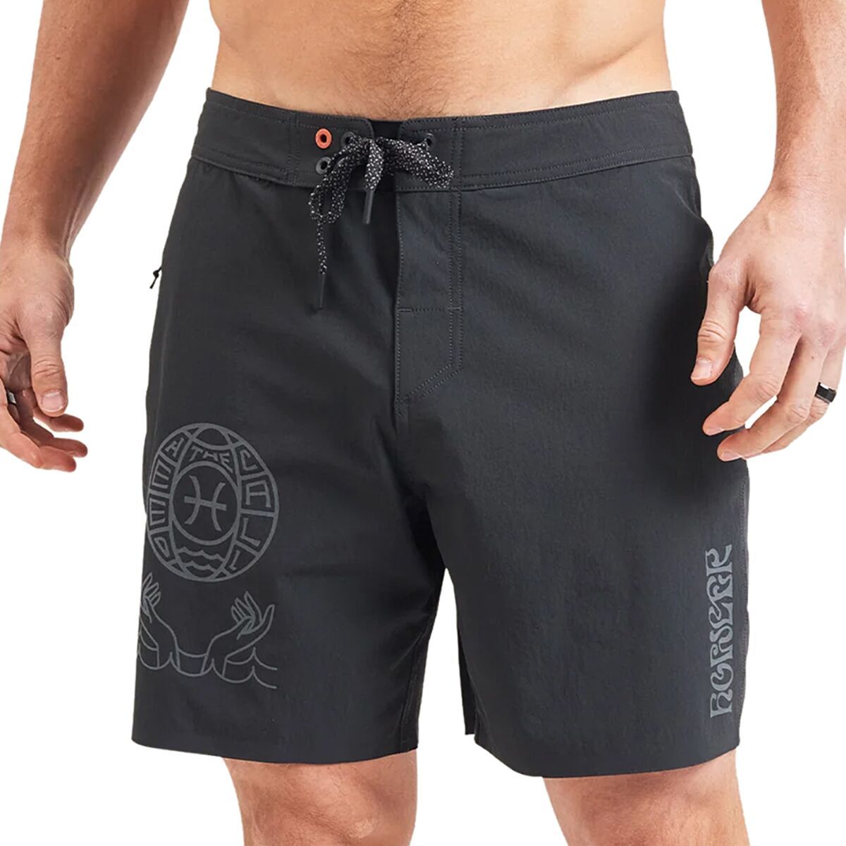 Howler Brothers Del Este Boardshort - Men's Fortune Teller/Antique Black, 35
