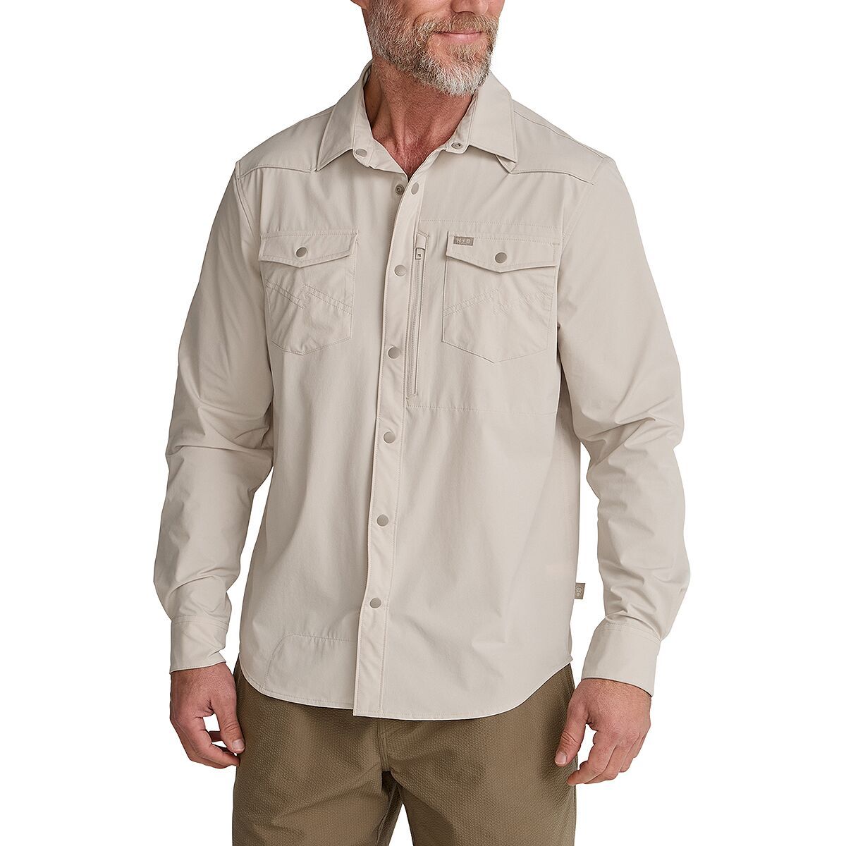 Image of Howler Brothers Emerger Tech Long-Sleeve Shirt - Men's Chalk, S