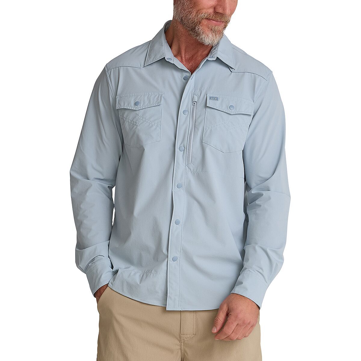 Image of Howler Brothers Emerger Tech Long-Sleeve Shirt - Men's Sky, XL