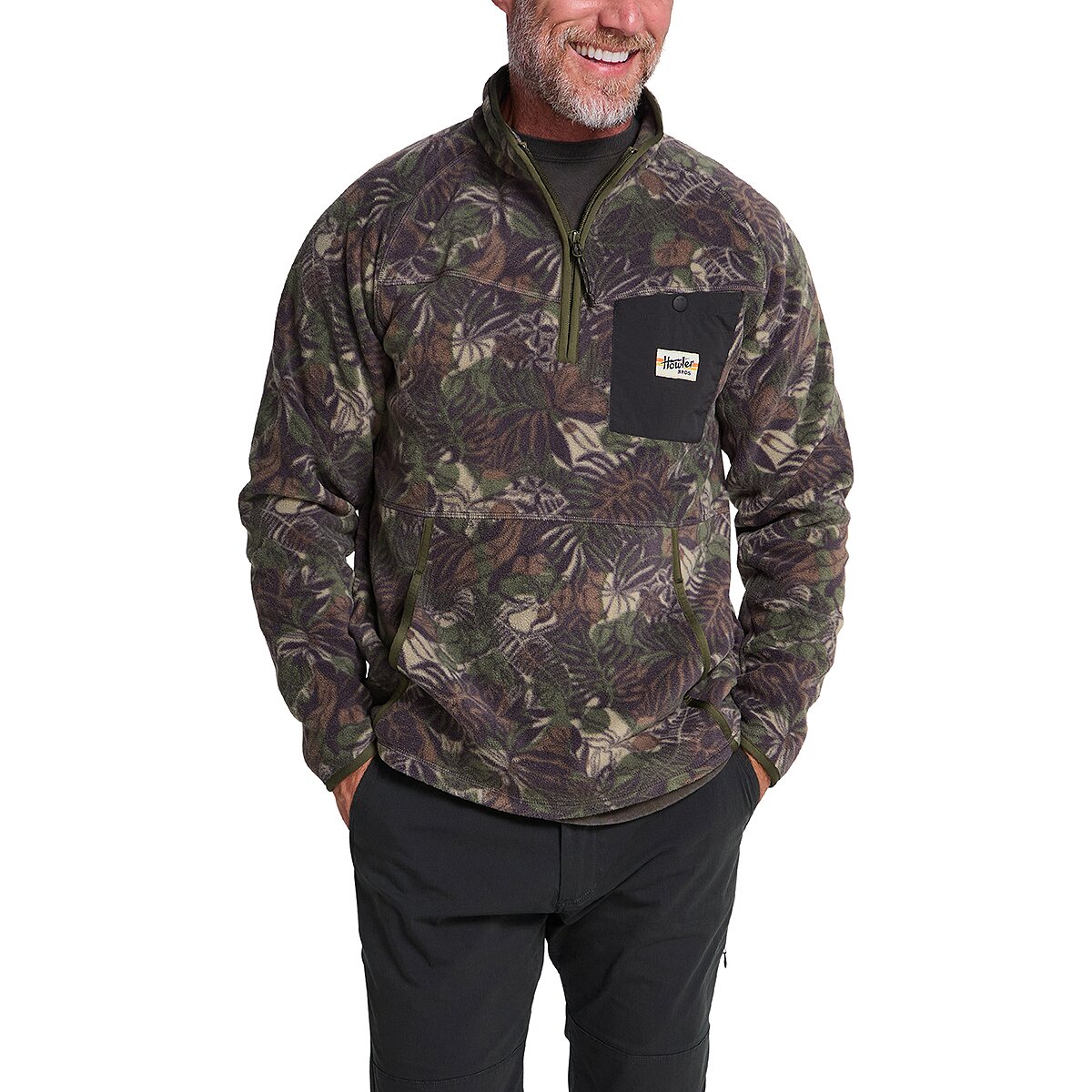 Image of Howler Brothers Free Range Fleece Pullover - Men's Tropic Noir, XXL