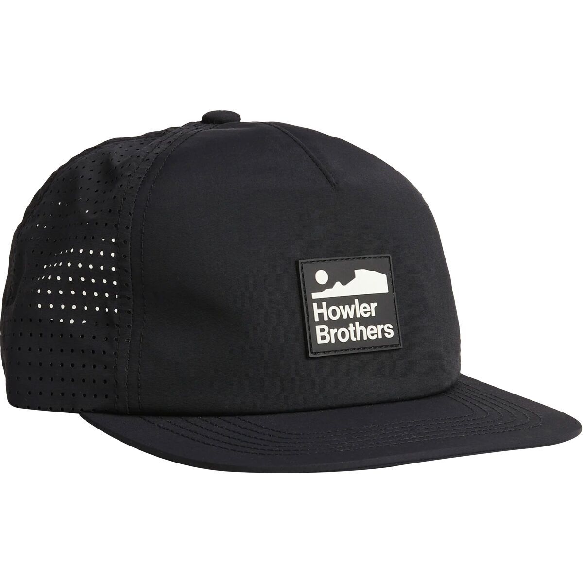 Image of Howler Brothers Aperture Tech Strapback Hat Howler Arroyo : Black, One Size