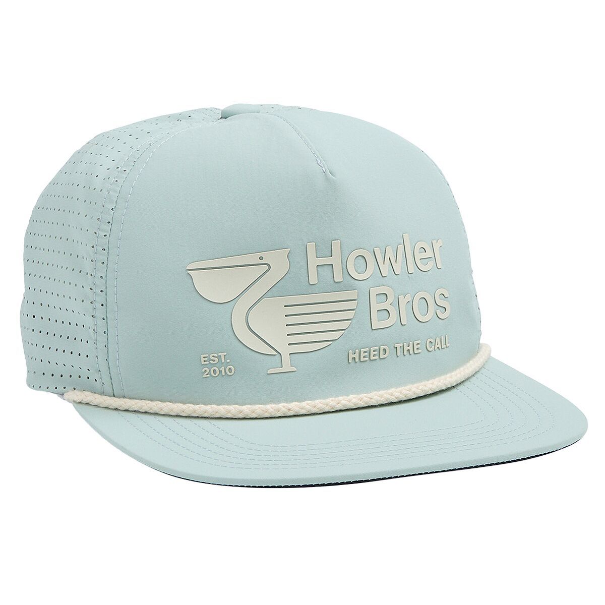 Image of Howler Brothers Aperture Tech Strapback Hat Pelican Postage : Basalt, One Size