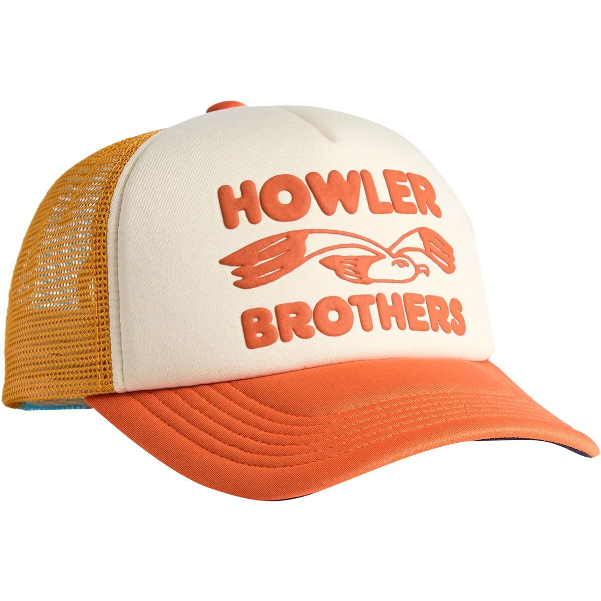 Howler Brothers Foam Dome Hat Lone Gull : Bold Orange, One Size