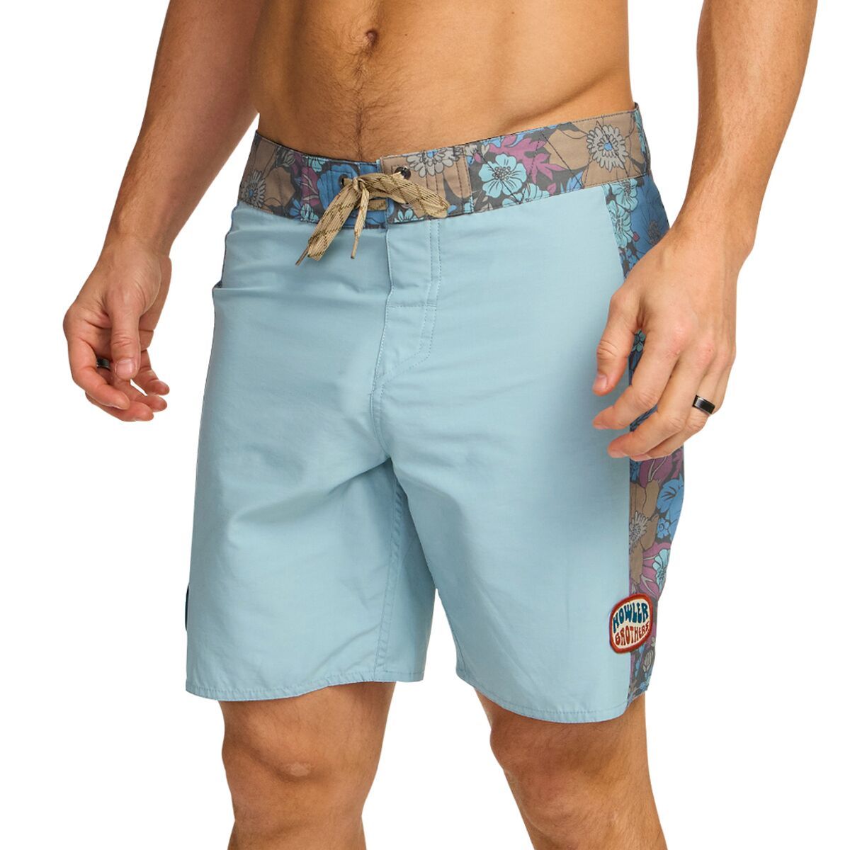 Image of Howler Brothers Ensueno Boardshort - Men's Flower Power/Pool Blue, 32