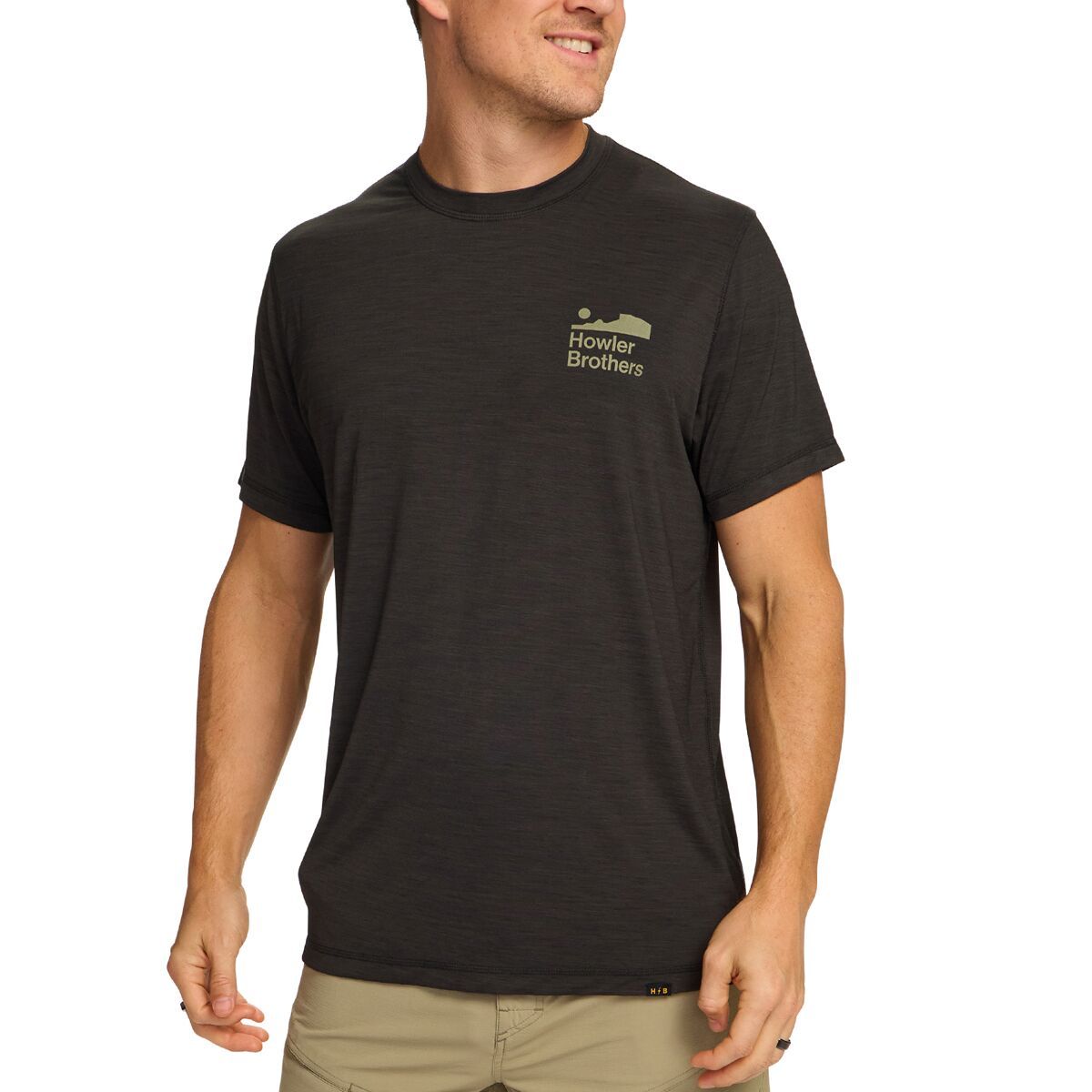 Image of Howler Brothers HB Tech T -Shirt - Men's Antique Black, M