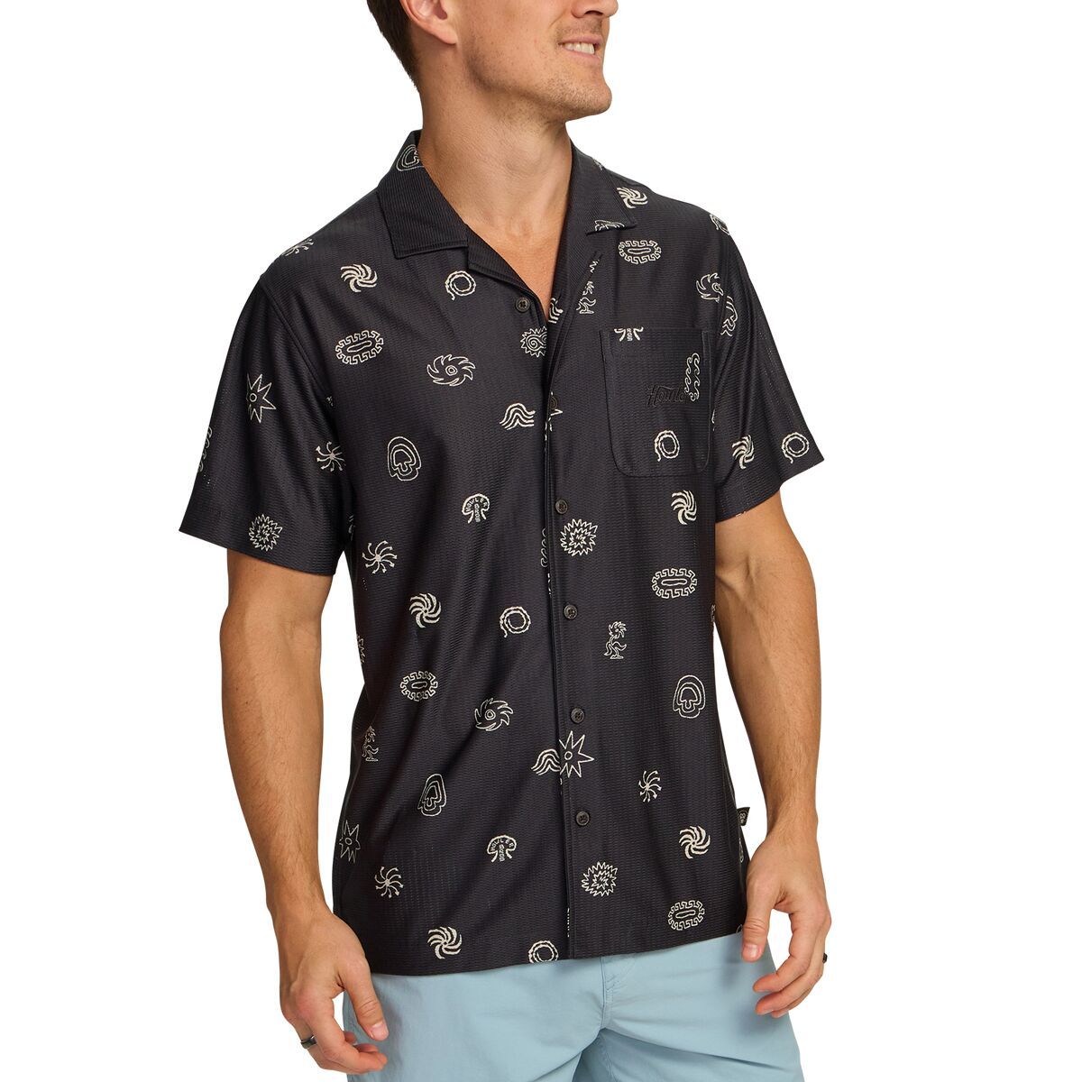 Howler Brothers Palapa Tech Shirt - Men's Mementos/Black, M