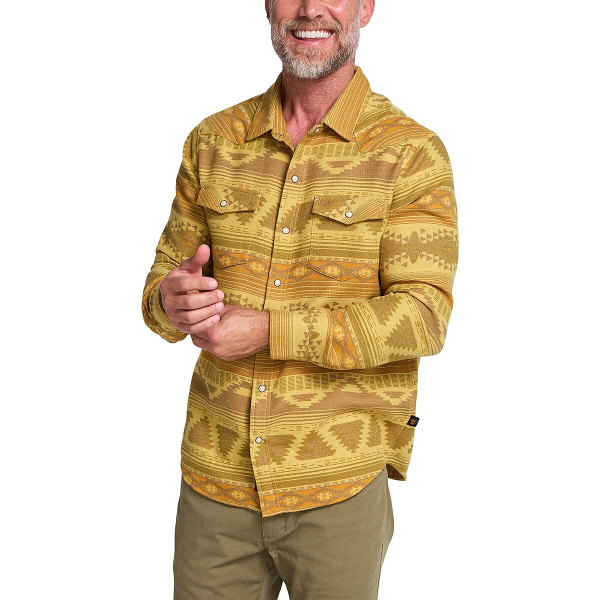 Image of Howler Brothers Sheridan Flannel Shirt - Men's Canyon Codes/Sediment, XXL