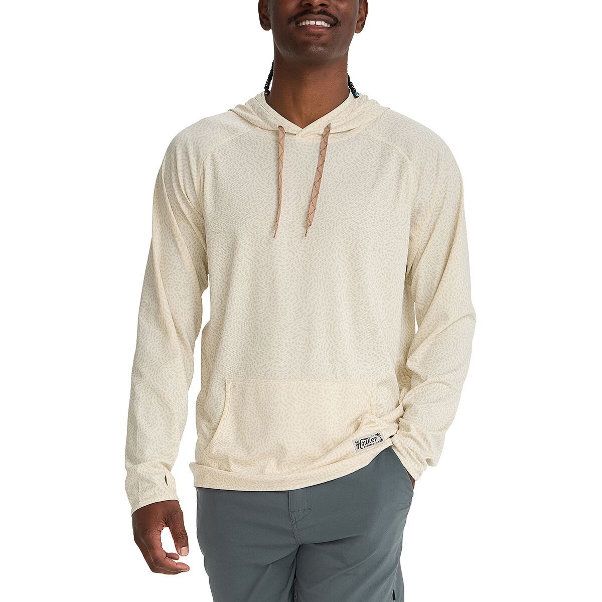 Image of Howler Brothers Loggerhead Hoodie - Men's Pond Patterns/Bone, M
