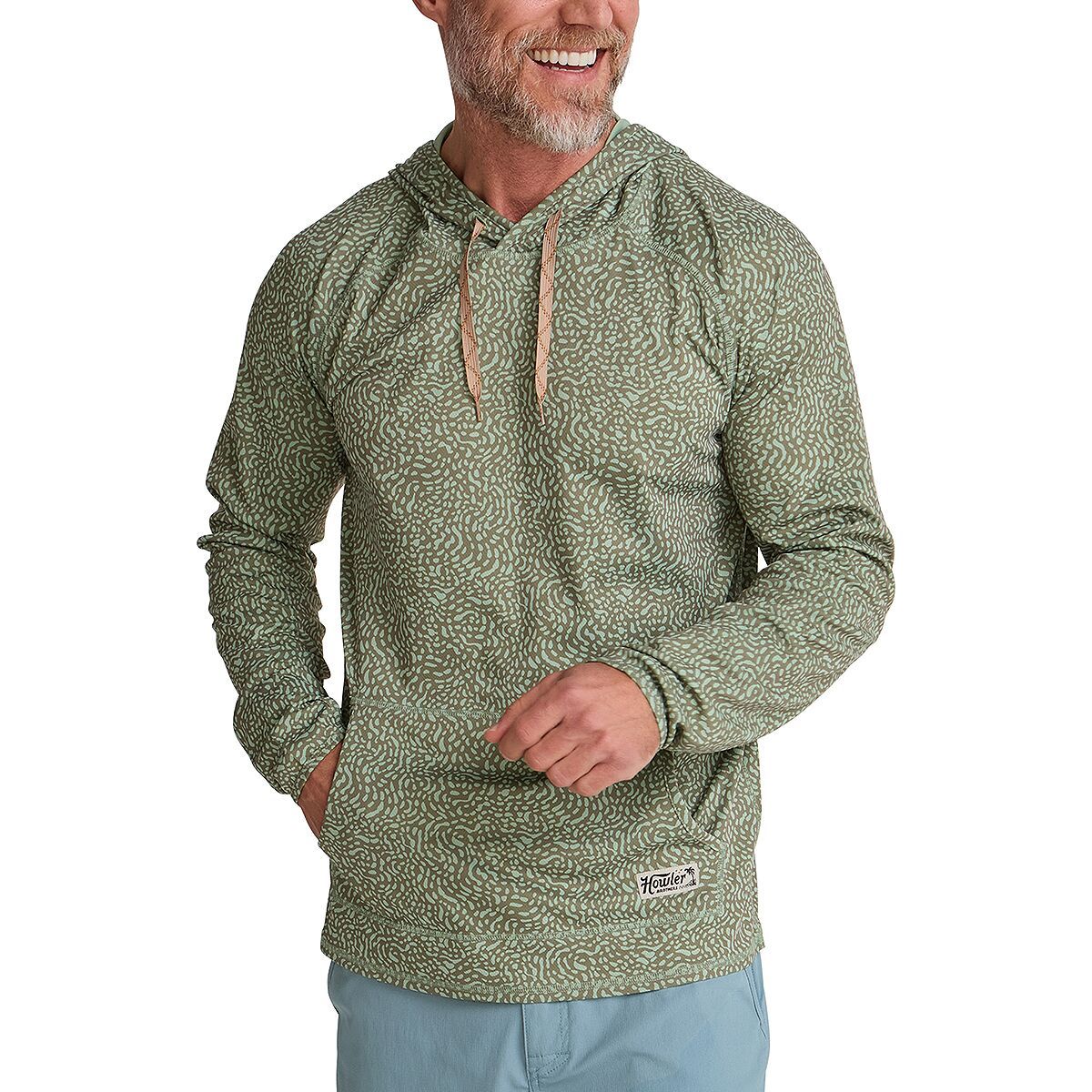 Image of Howler Brothers Loggerhead Hoodie - Men's Pond Patterns/Mermaid, L