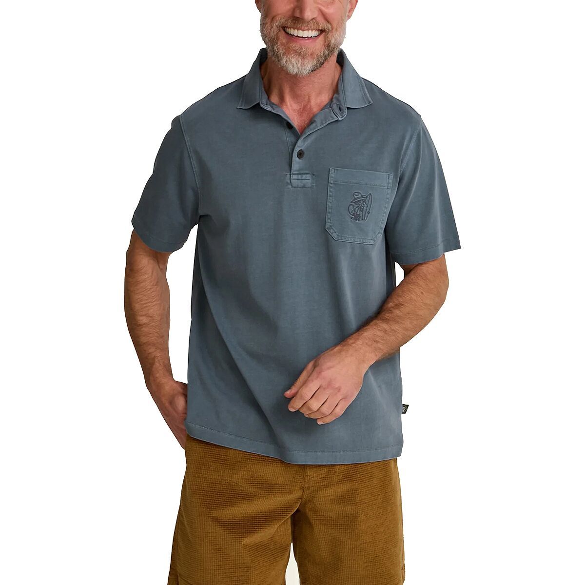 Image of Howler Brothers Pilgrimage Polo - Men's Dark Slate, XXL